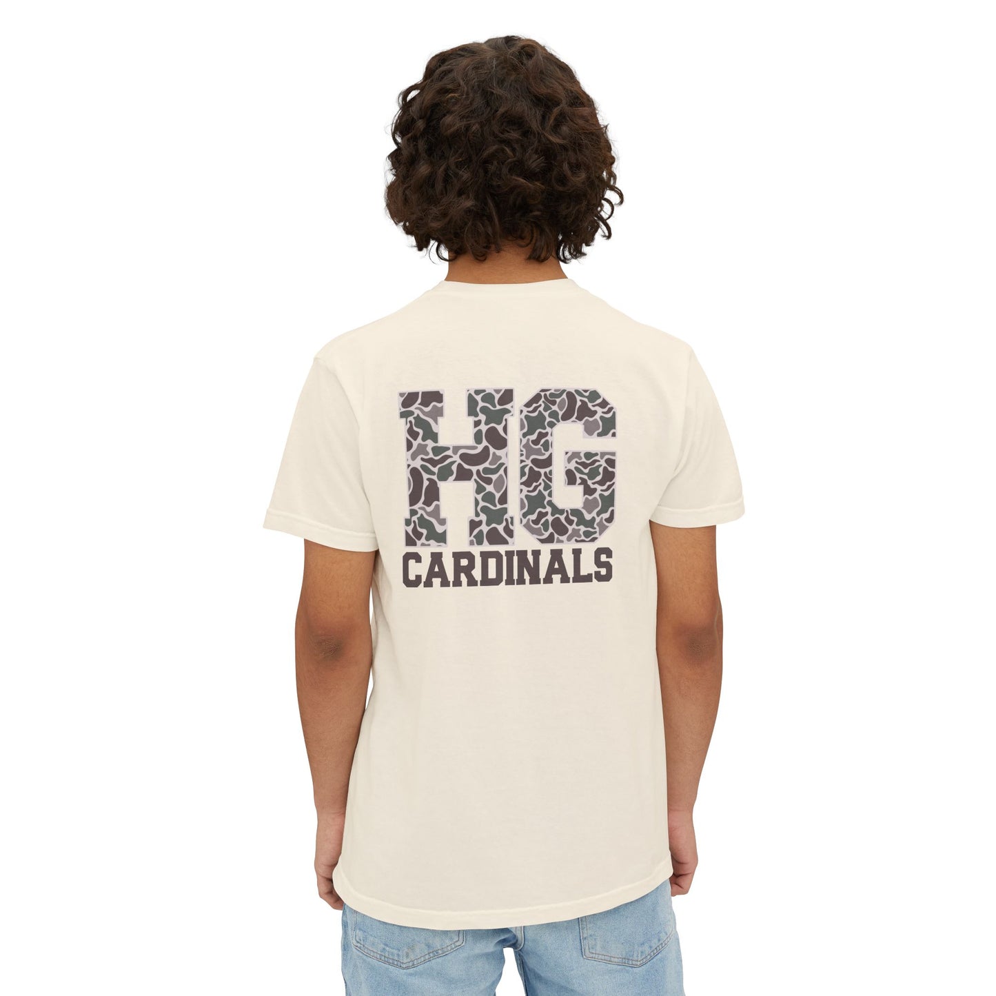 Unisex Pocket T-Shirt Cardinal + HG - Comfort Colors Tshirt