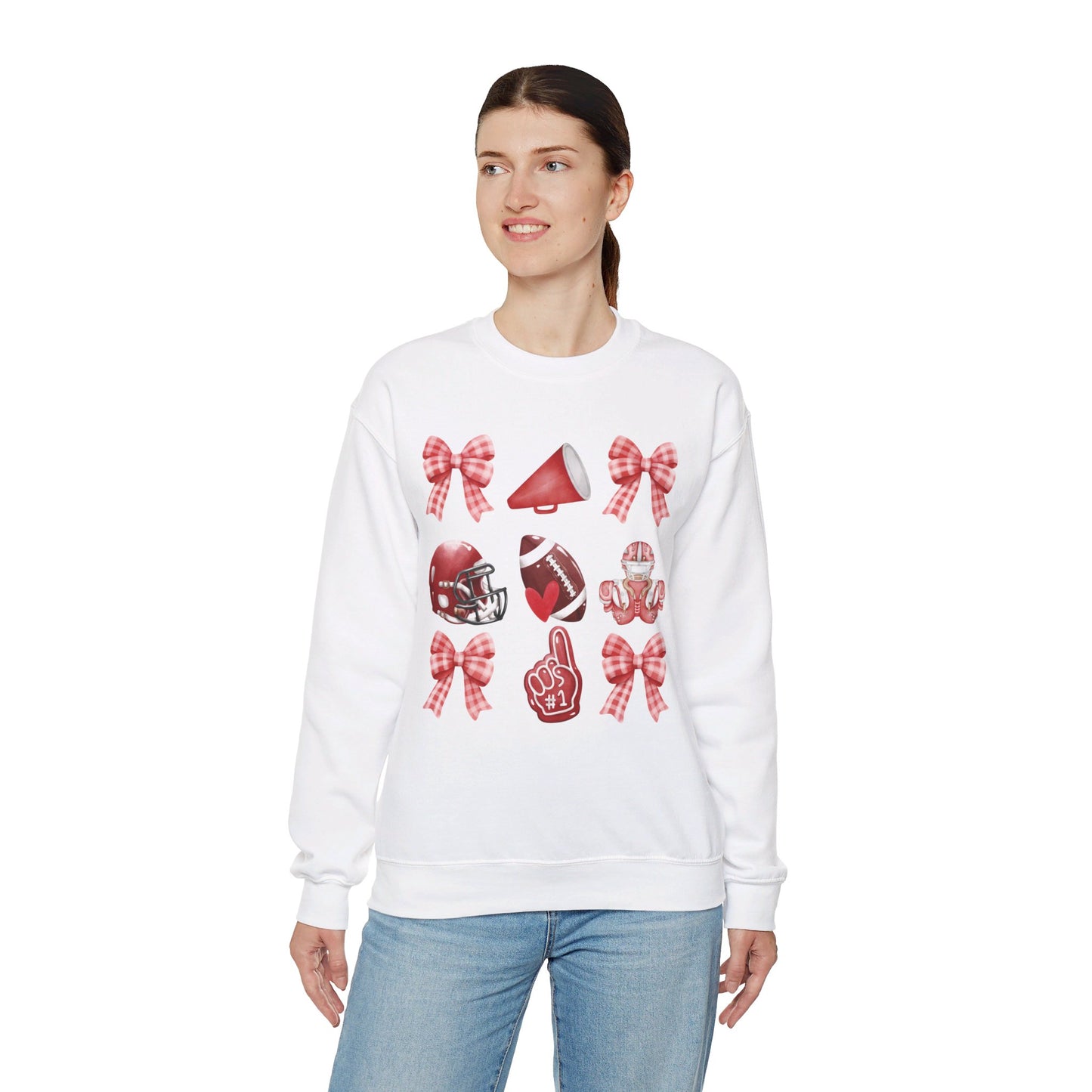 Football Coquette - Unisex Heavy Blend™ Crewneck Sweatshirt