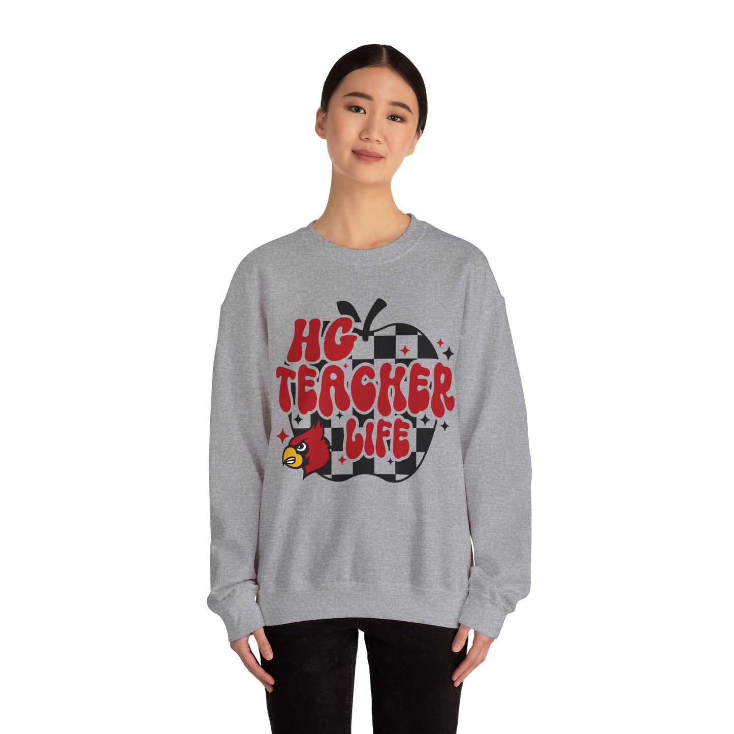 HG Teacher Life Apple - Unisex Heavy Blend™ Crewneck Sweatshirt