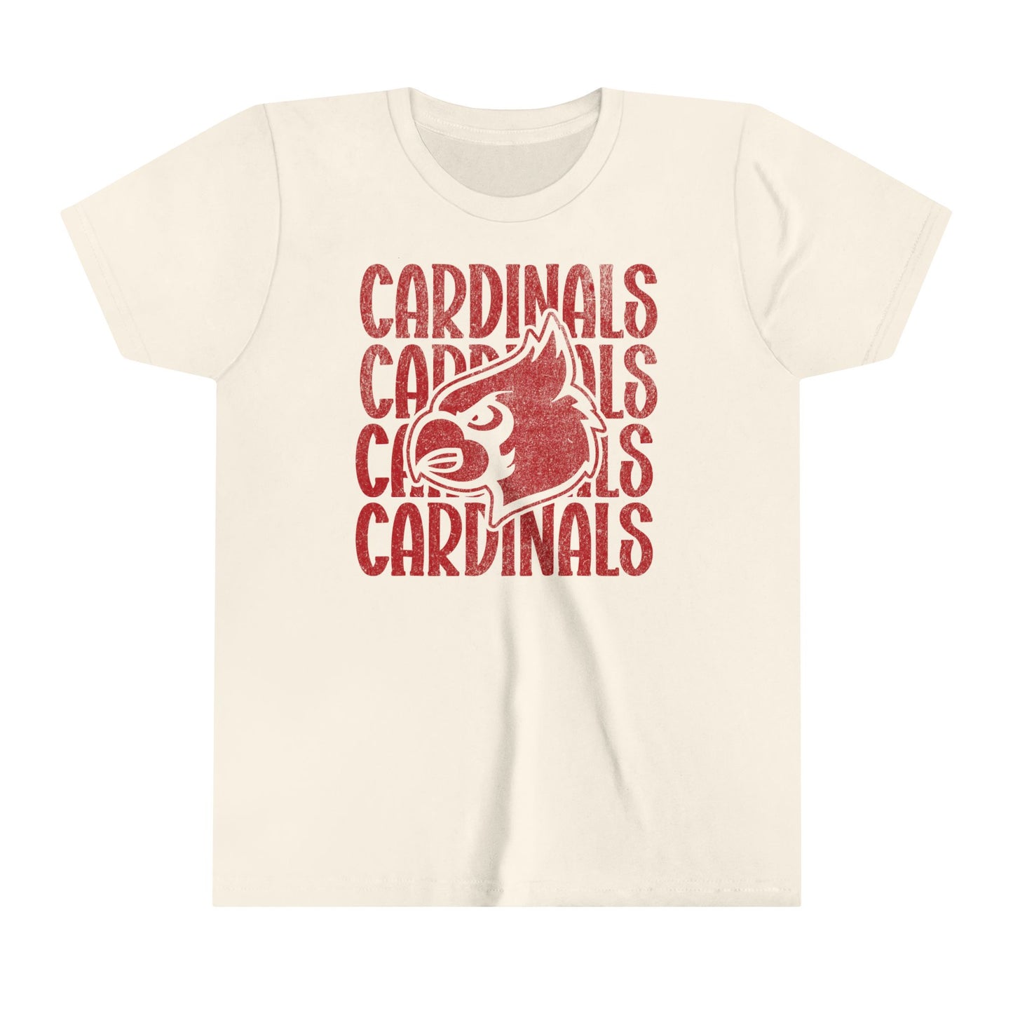 Vintage Cardinal 4 - Bella + Canvas Youth Tee