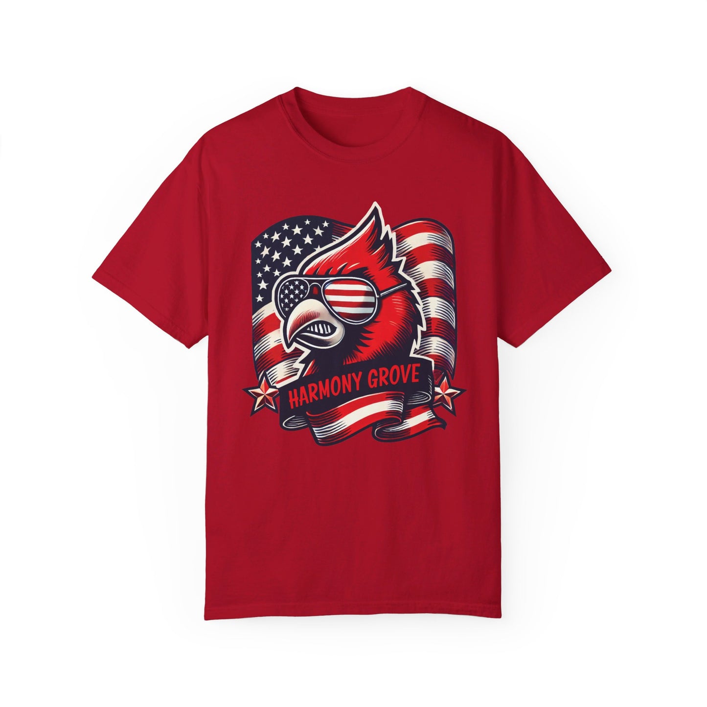 Patriotic Cardinal - Comfort Colors T-shirt