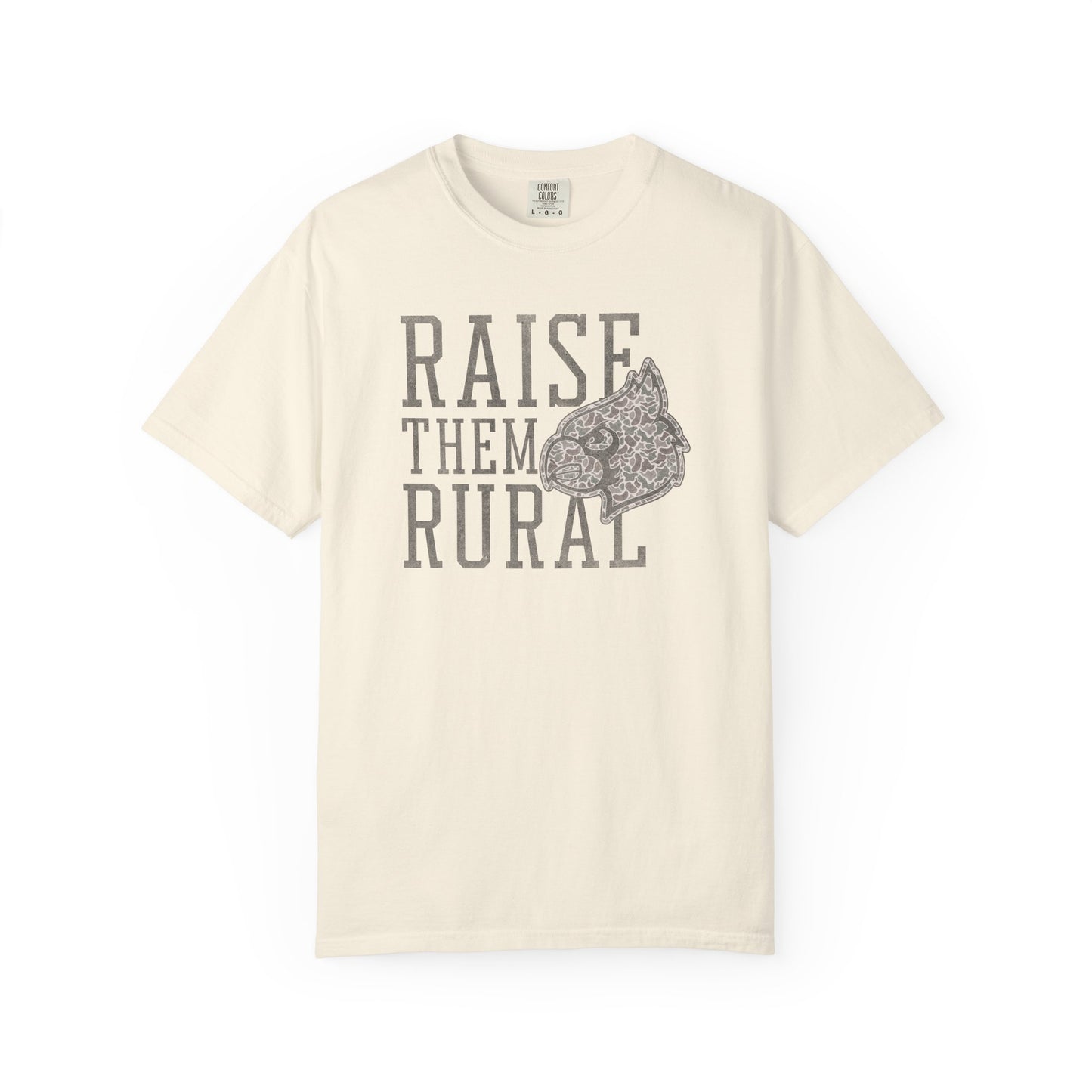 Old School Camo Raise them Rural Cardinal - Comfort Colors T Shirt