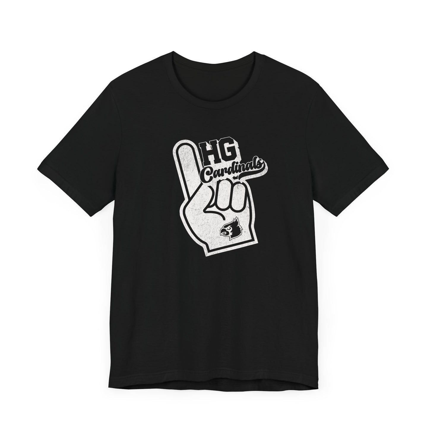 Vintage Foam Finger HG Cardinals - Bella + Canvas Short Sleeve Tee