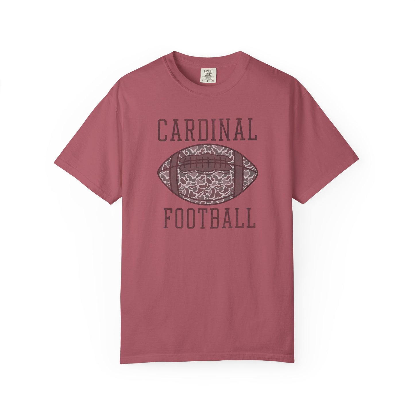 Old School Camo Distressed Football - Comfort Colors T Shirt