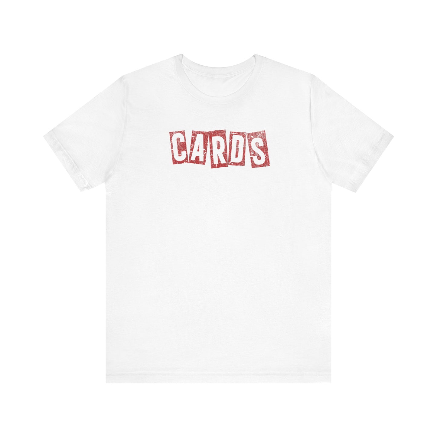 Vintage CARDS Block - Bella + Canvas Short Sleeve Tee