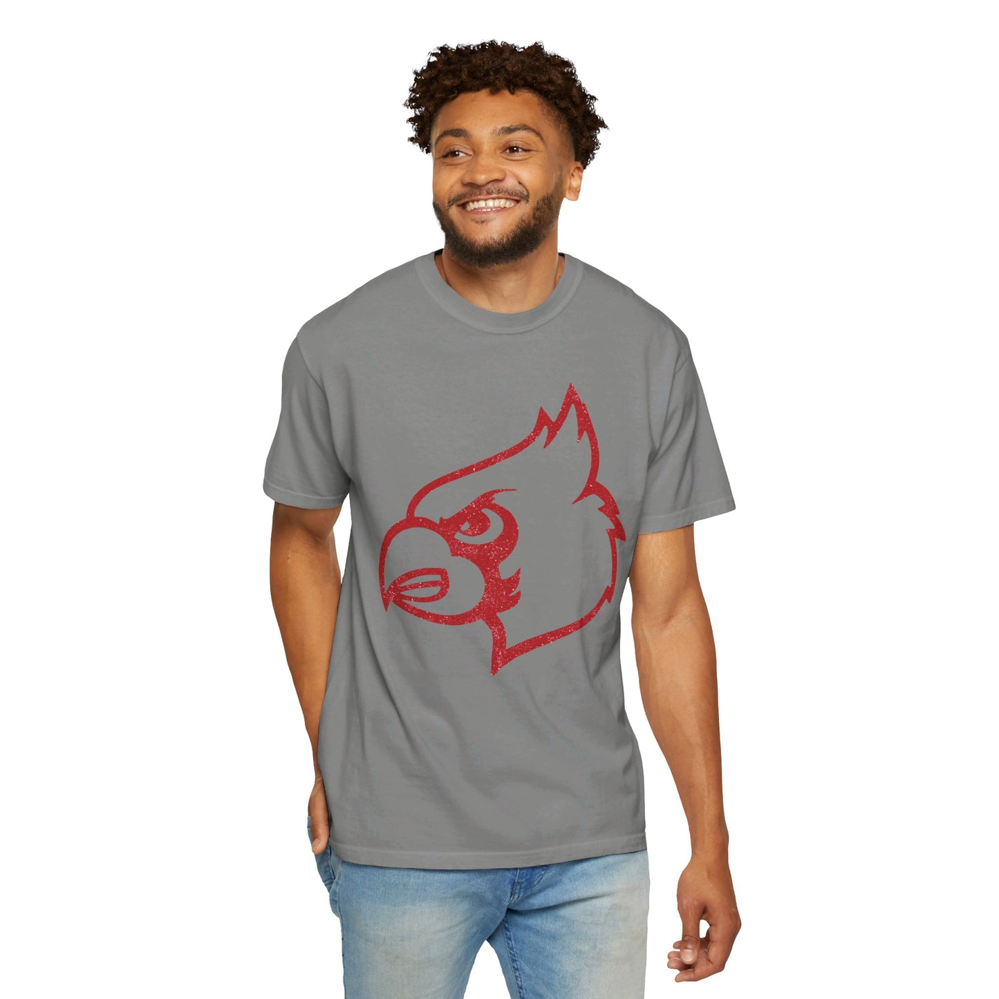 Distressed Cardinal - Comfort Colors T-shirt