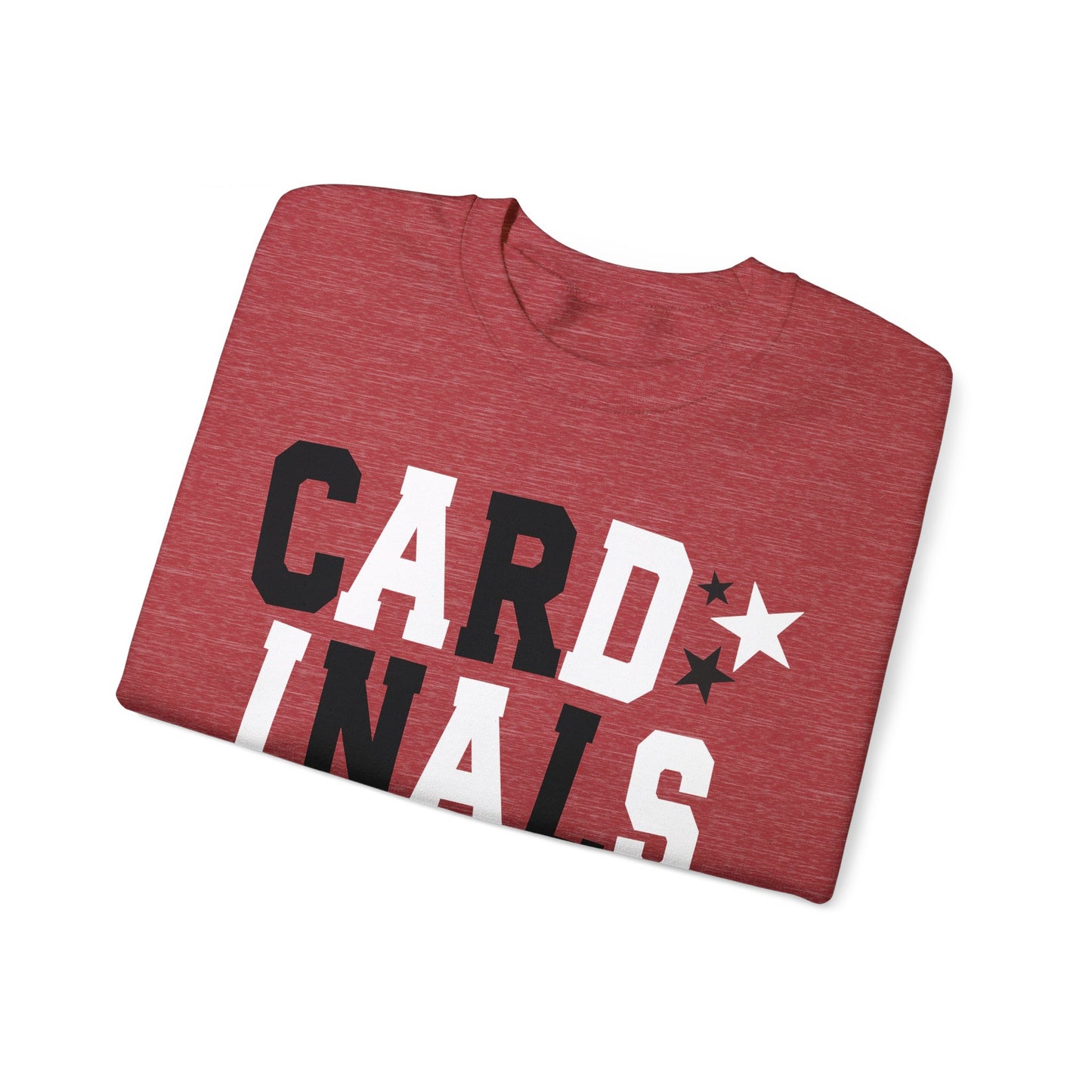 Cardinals Nation with Star Sleeves - Unisex Heavy Blend™ Crewneck Sweatshirt