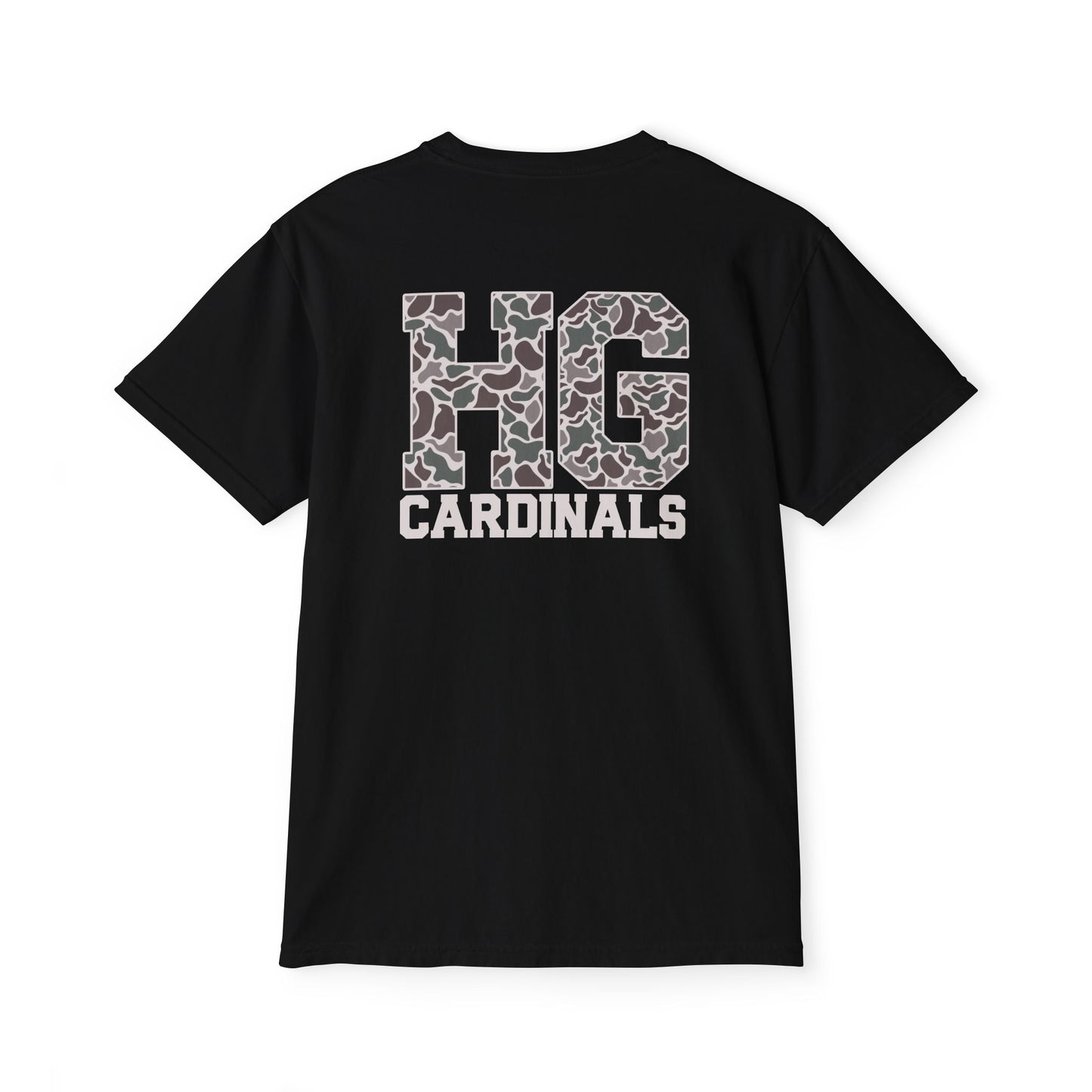Unisex Pocket T-Shirt Cardinal + HG - Comfort Colors Tshirt