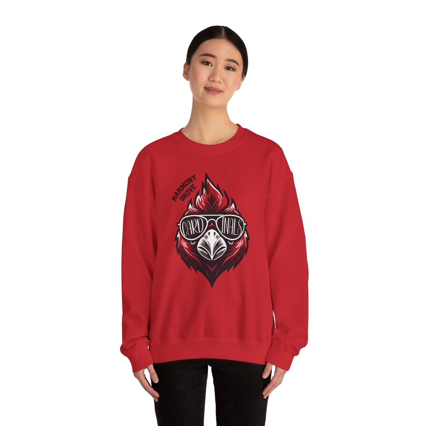 HG Cardinal with Sunglasses - Unisex Heavy Blend™ Crewneck Sweatshirt