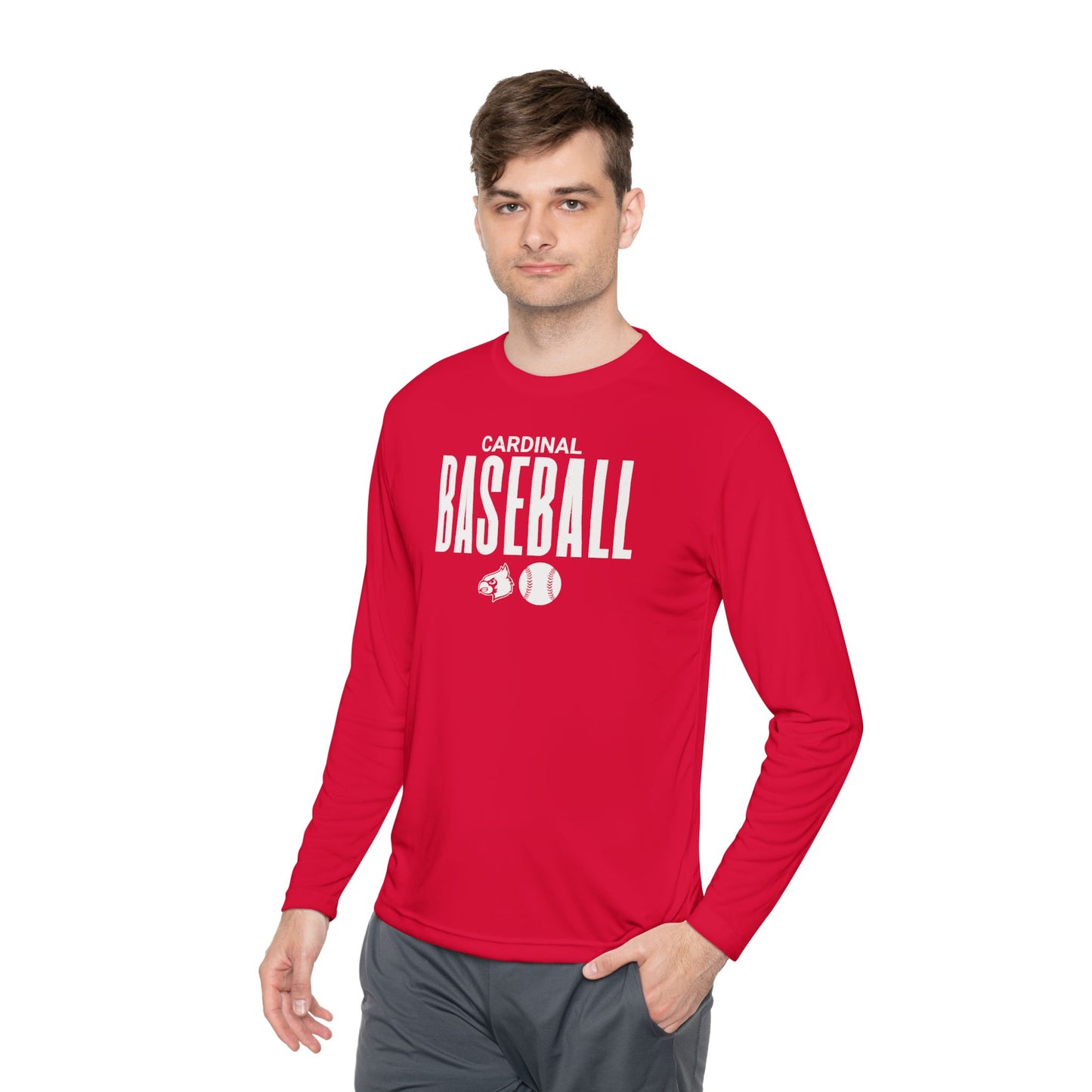 Cardinal Baseball - Dryfit Long Sleeve Tee