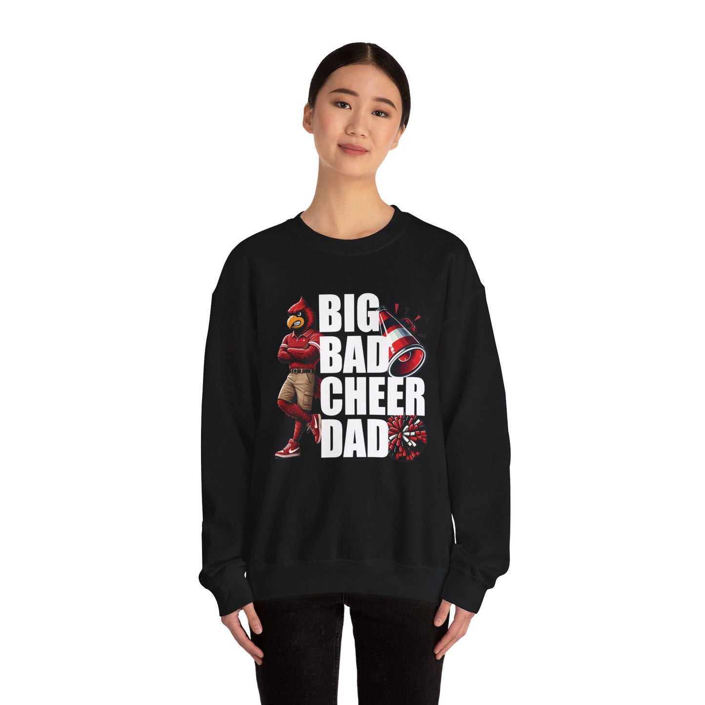 Fall Sayings Cardinal Football - Unisex Heavy Blend™ Crewneck Sweatshirt