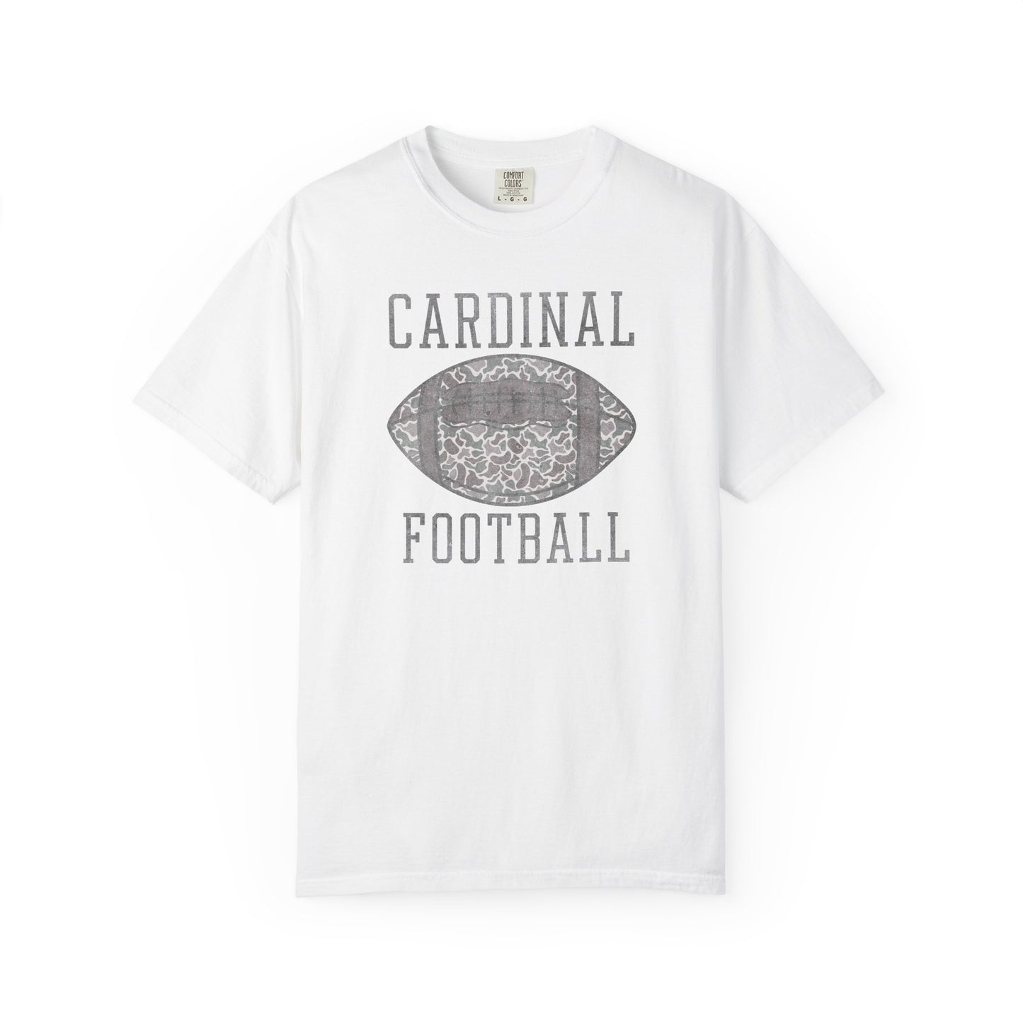 Old School Camo Distressed Football - Comfort Colors T Shirt