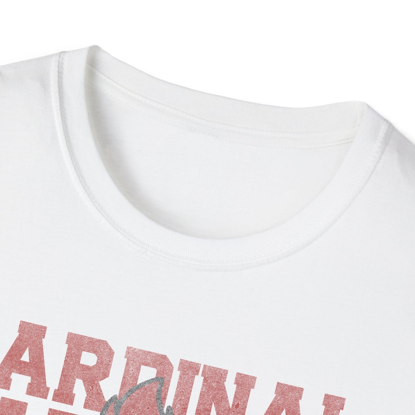 Cardinal Game Day Distressed - Unisex Softstyle T-Shirt