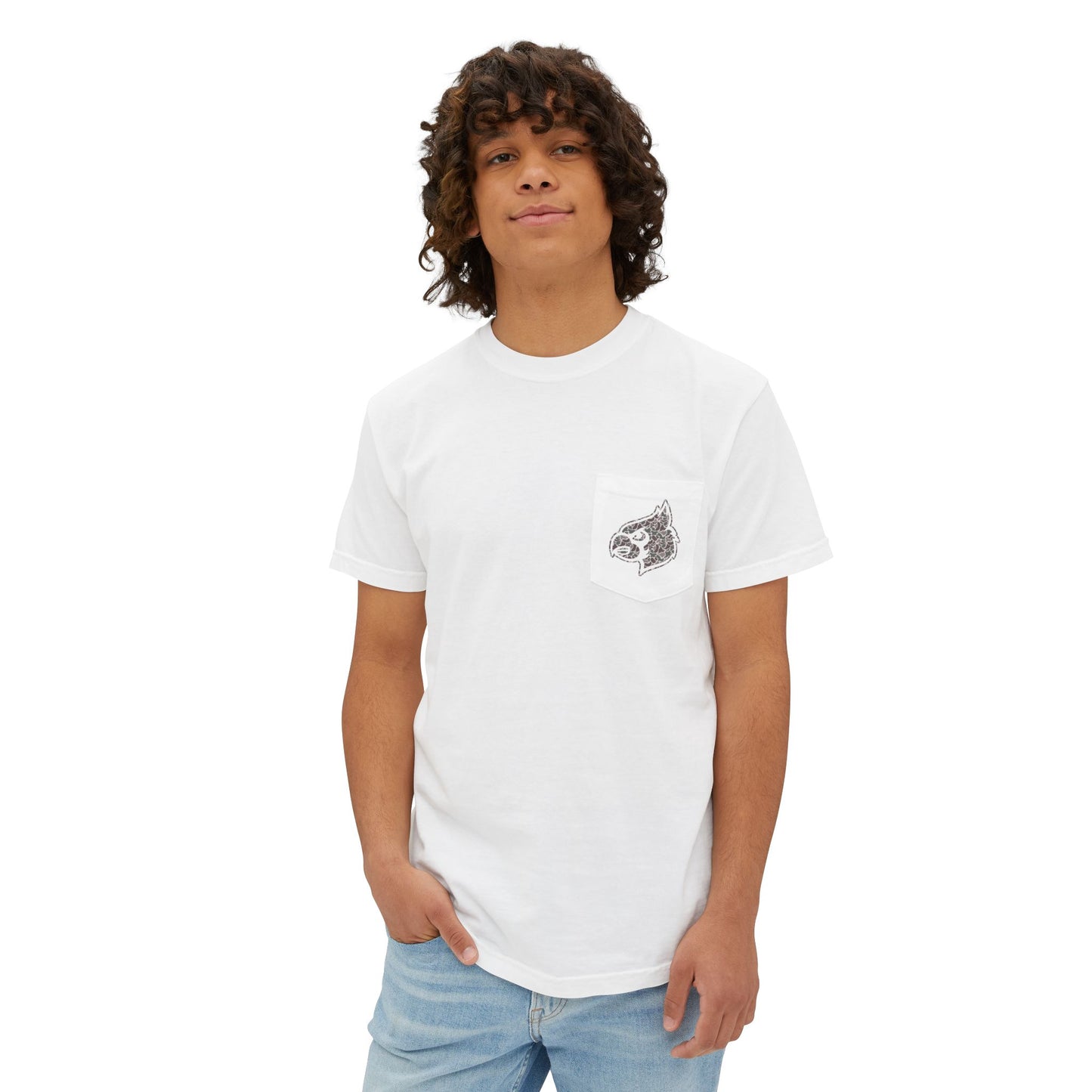 Unisex Pocket T-Shirt Cardinal + HG - Comfort Colors Tshirt