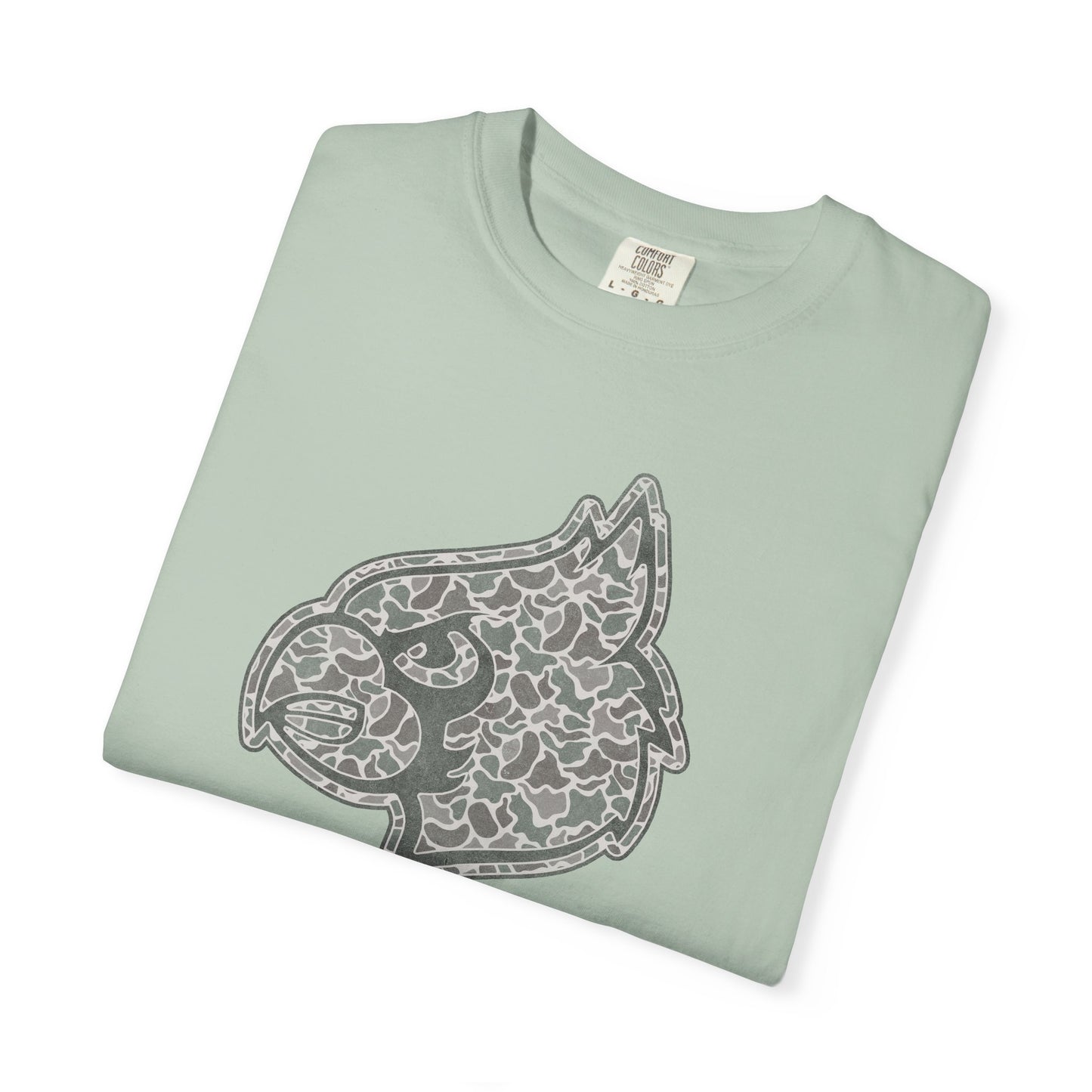 Old School Camo Cardinal Mascot - Comfort Colors T Shirt