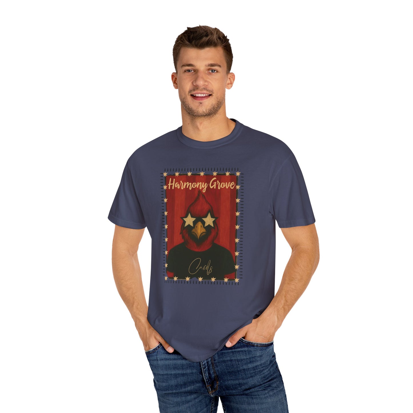 Harmony Grove Cards Painted Cardinal - Comfort Colors T Shirt