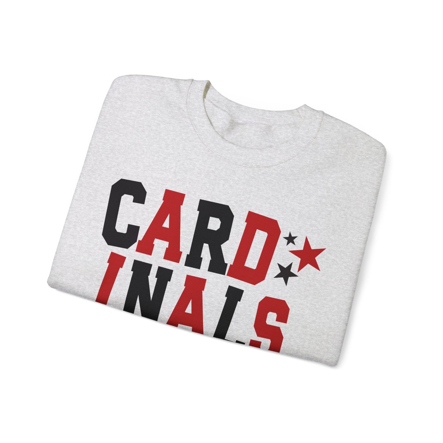 Cardinals Nation with Star Sleeves - Unisex Heavy Blend™ Crewneck Sweatshirt
