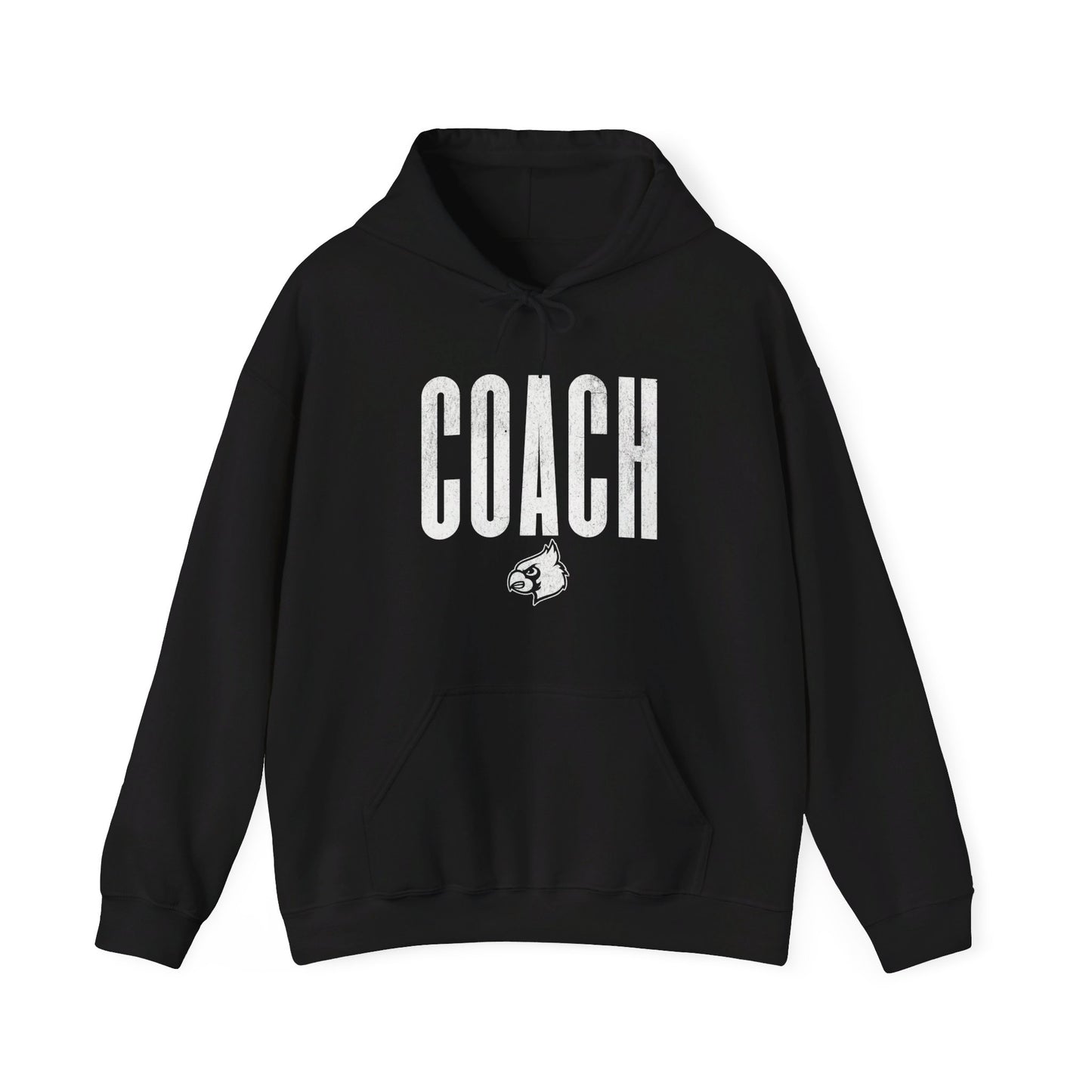 Vintage Cardinal Coach - Unisex Heavy Blend™ Hooded Sweatshirt