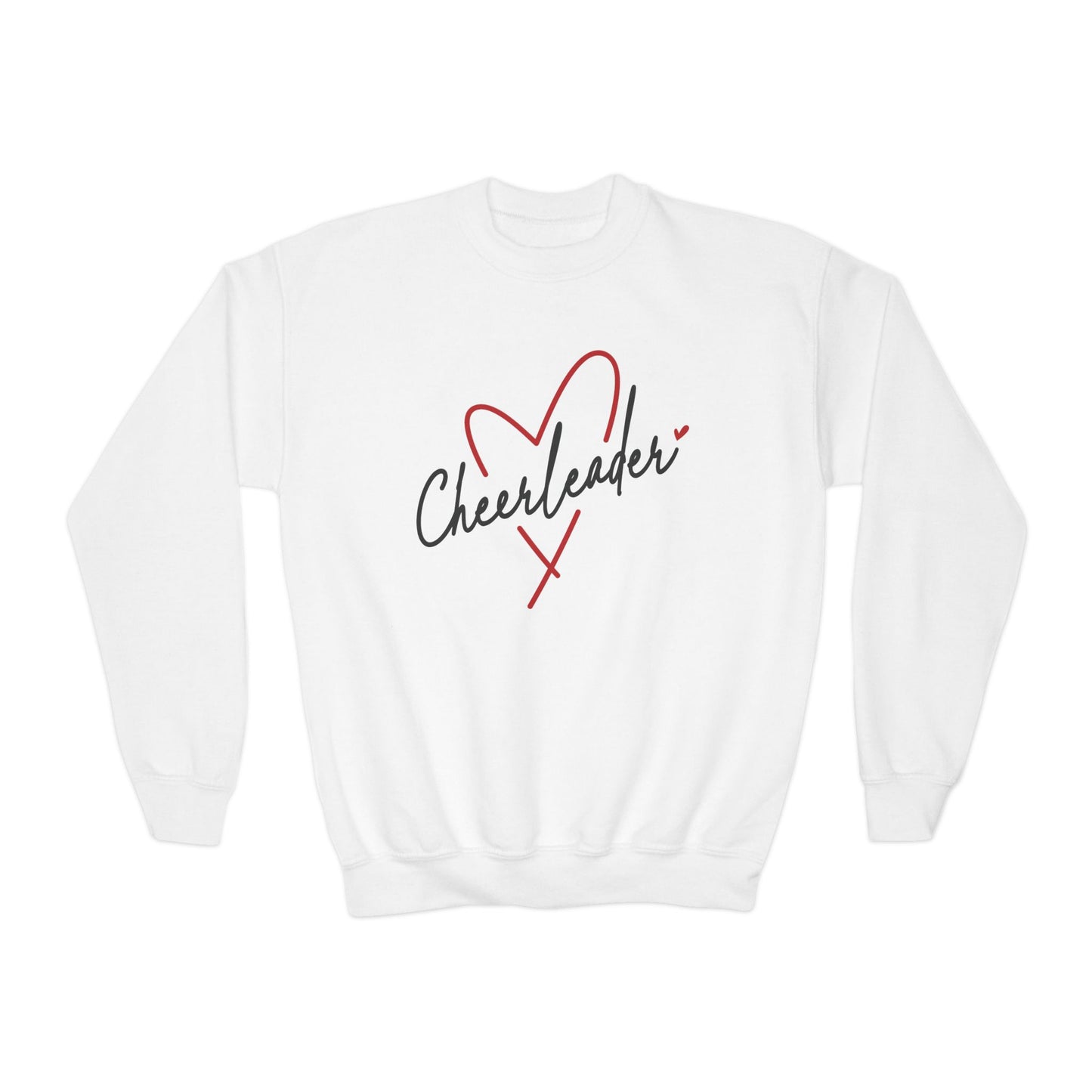 Cheerleader Heart - Youth Crew Sweatshirt