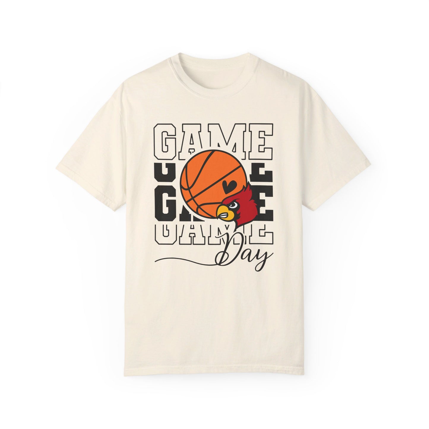 Cardinal Game Day Basketball - Comfort Colors T-shirt