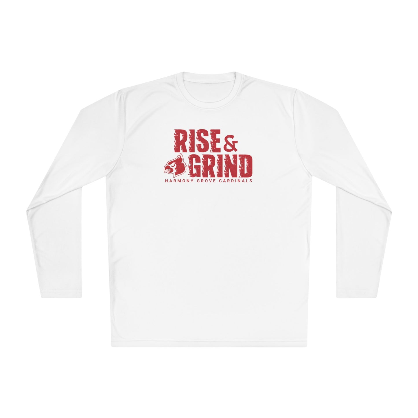 Rise and Grind Cardinal - Dryfit Long Sleeve Tee