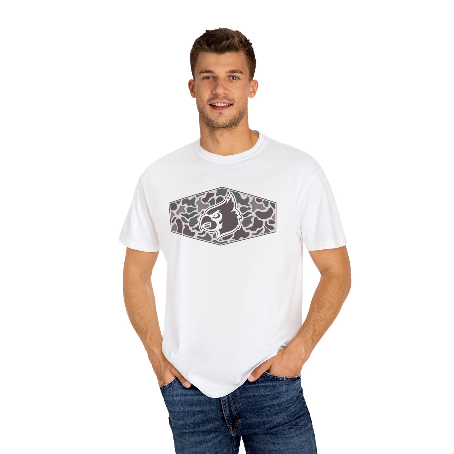 Old School Camo HG Cardinals Inset - Comfort Colors T Shirt