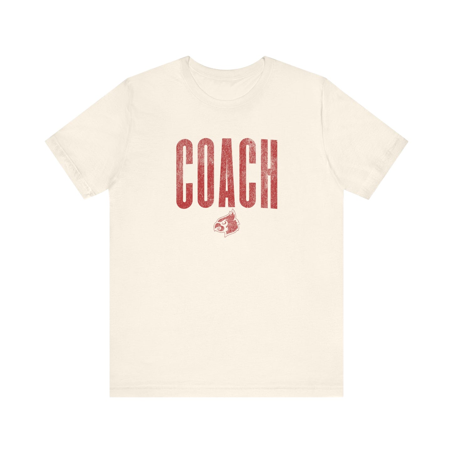 Vintage Cardinal Coach - Bella + Canvas Short Sleeve Tee