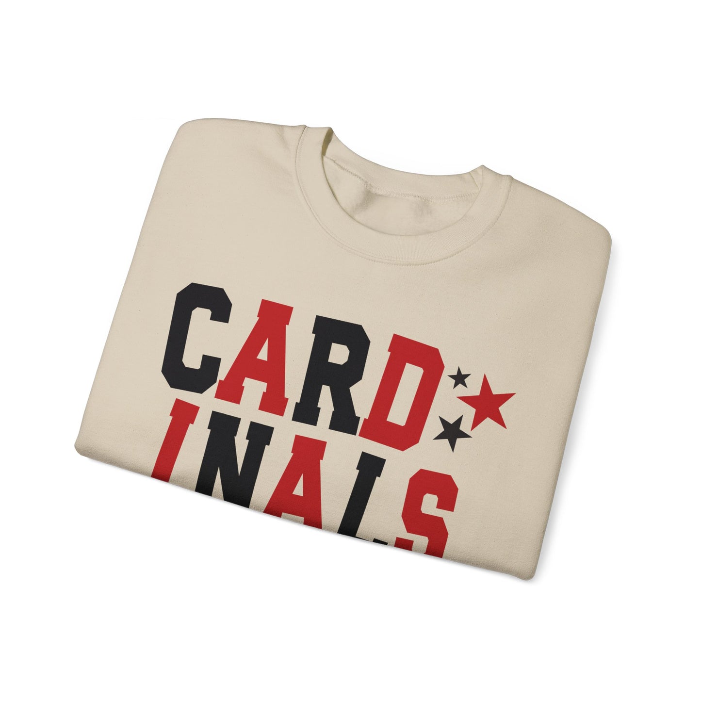 Cardinals Nation with Star Sleeves - Unisex Heavy Blend™ Crewneck Sweatshirt