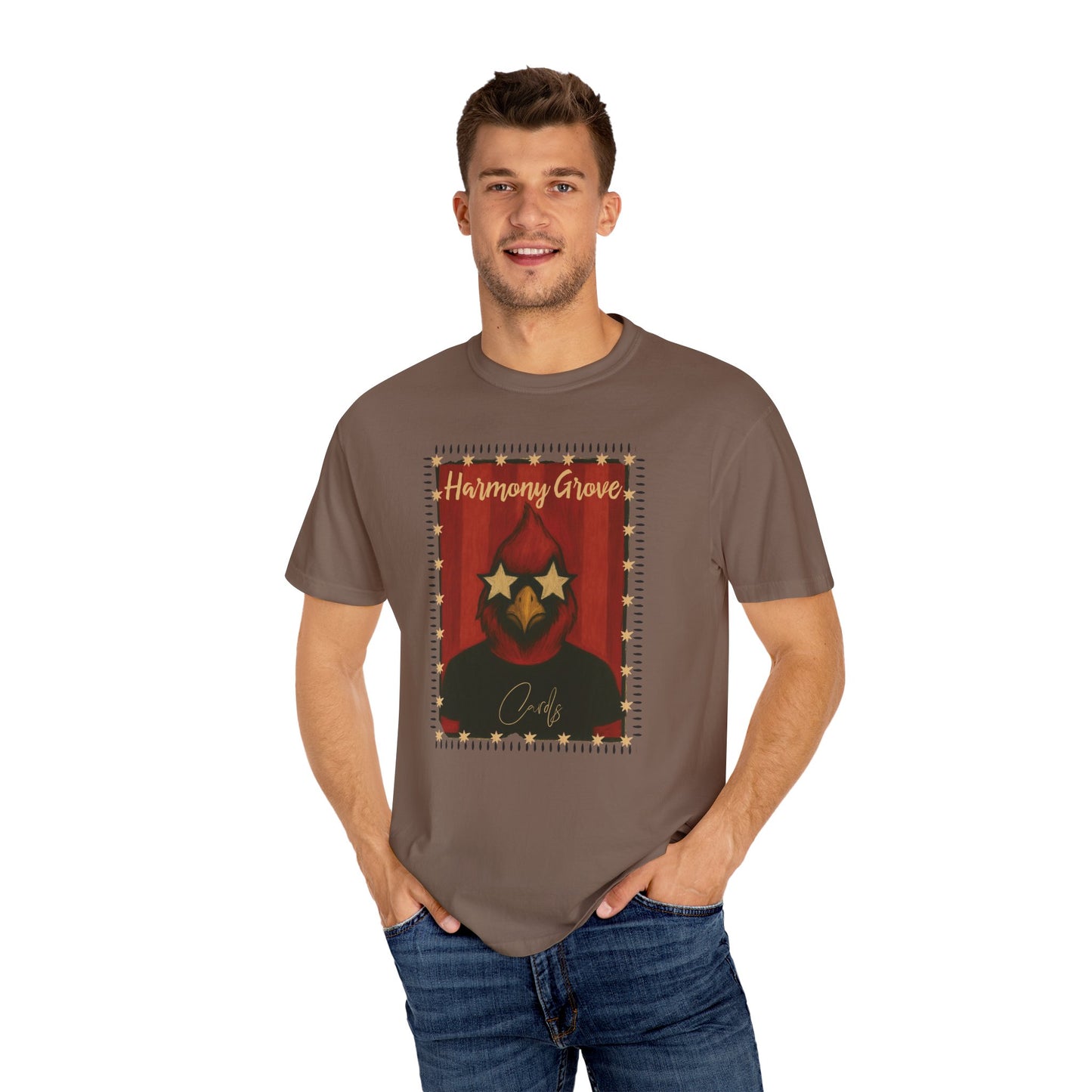 Harmony Grove Cards Painted Cardinal - Comfort Colors T Shirt