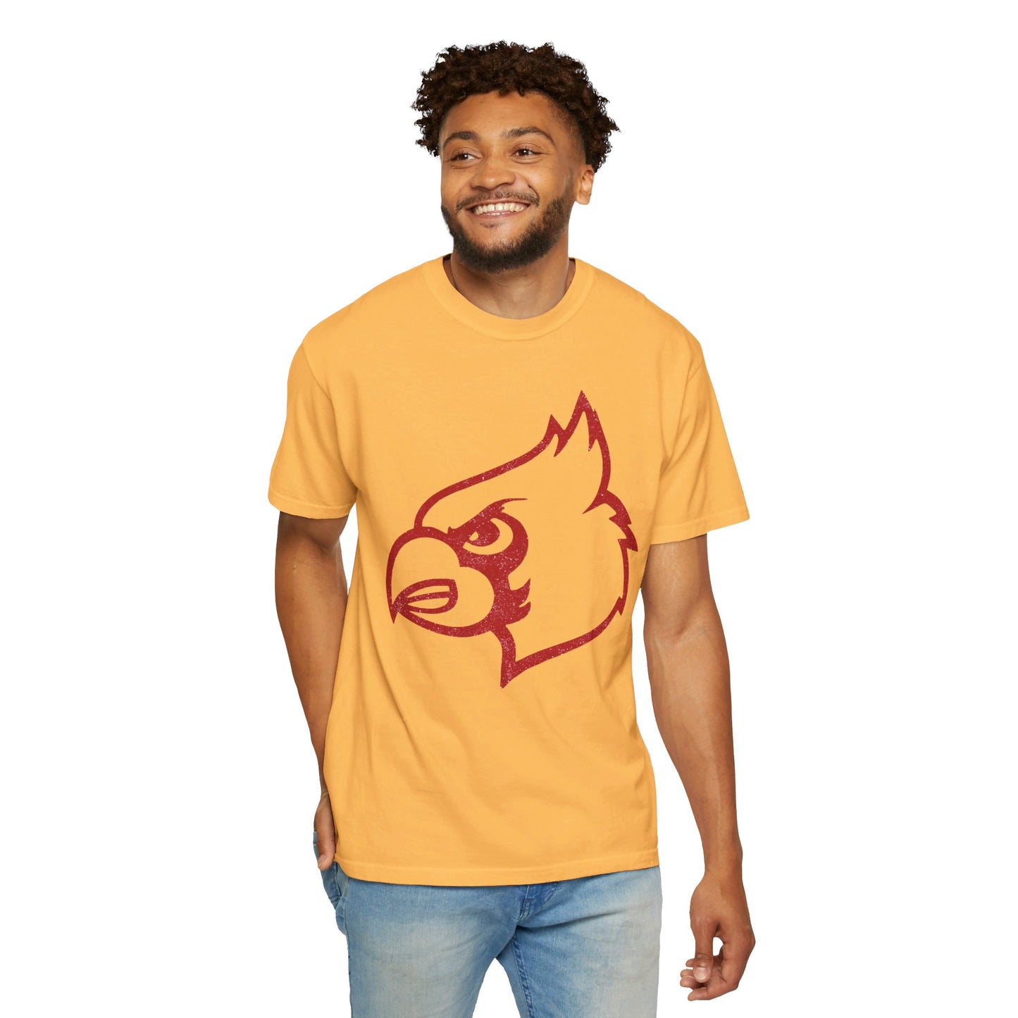 Distressed Cardinal - Comfort Colors T-shirt