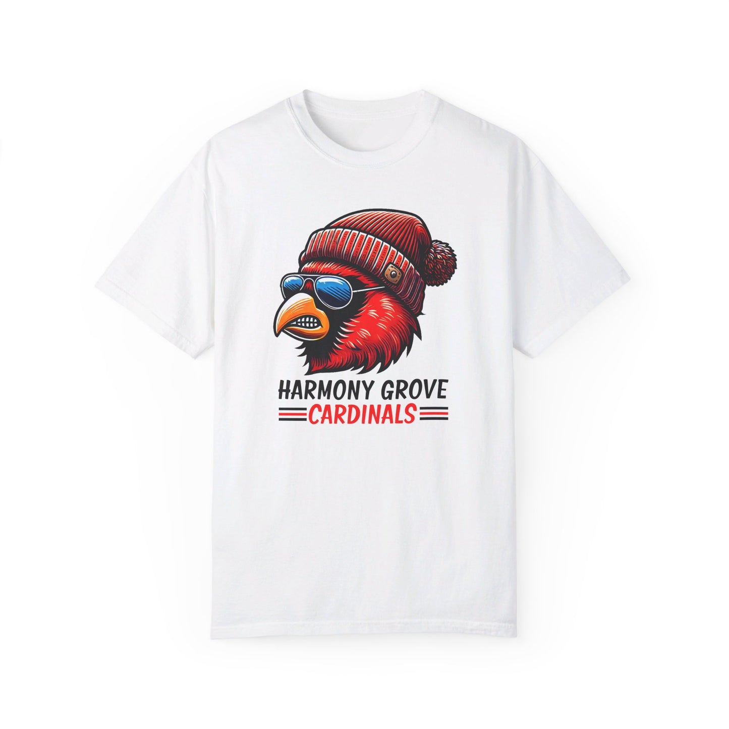 Hipster Harmony Grove Cardinals - Comfort Colors T-shirt