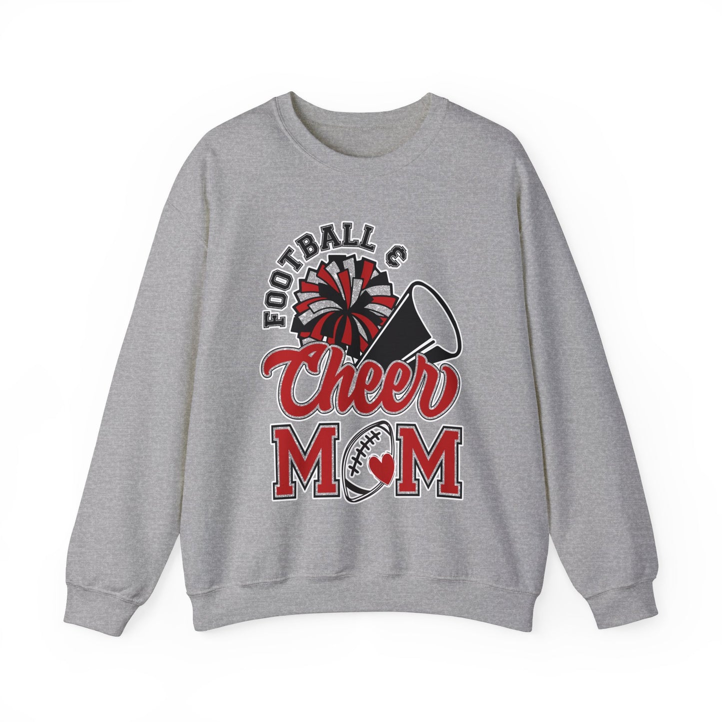 Football and Cheer Mom - Unisex Heavy Blend™ Crewneck Sweatshirt