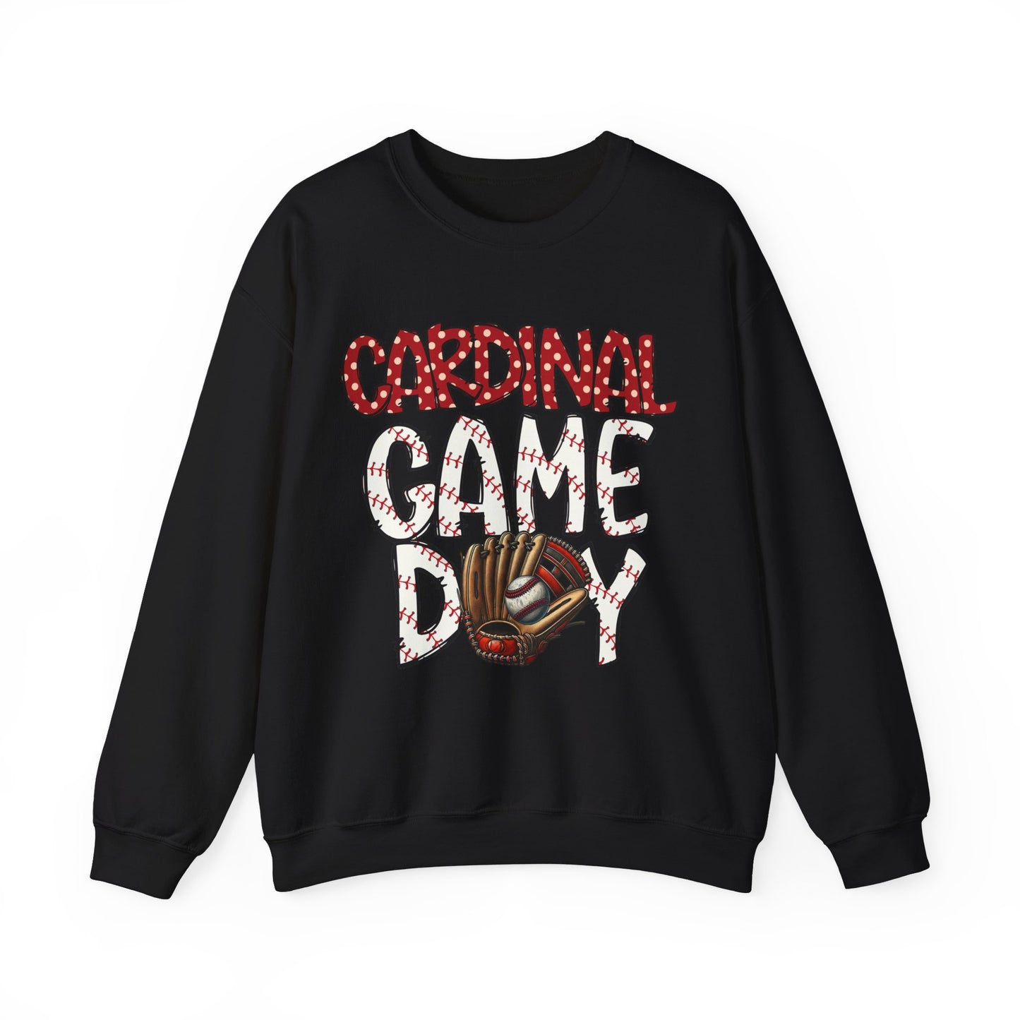 Cardinal Baseball Game Day - Unisex Heavy Blend™ Crewneck Sweatshirt