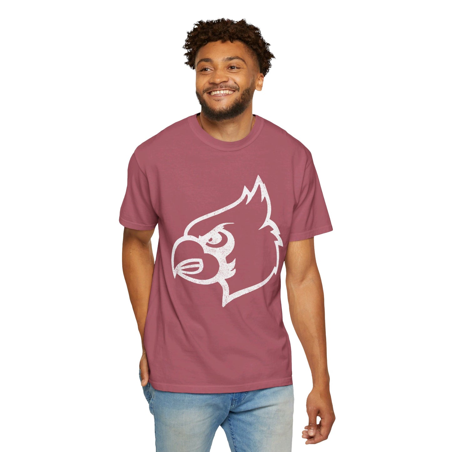 Distressed Cardinal - Comfort Colors T-shirt