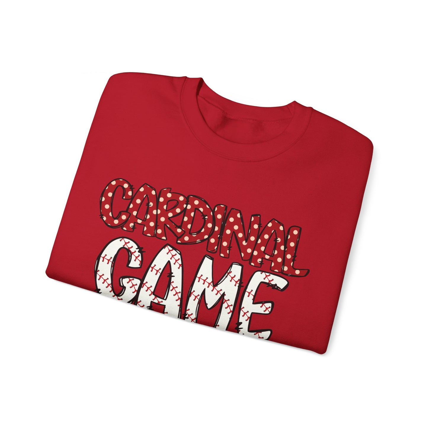 Cardinal Baseball Game Day - Unisex Heavy Blend™ Crewneck Sweatshirt