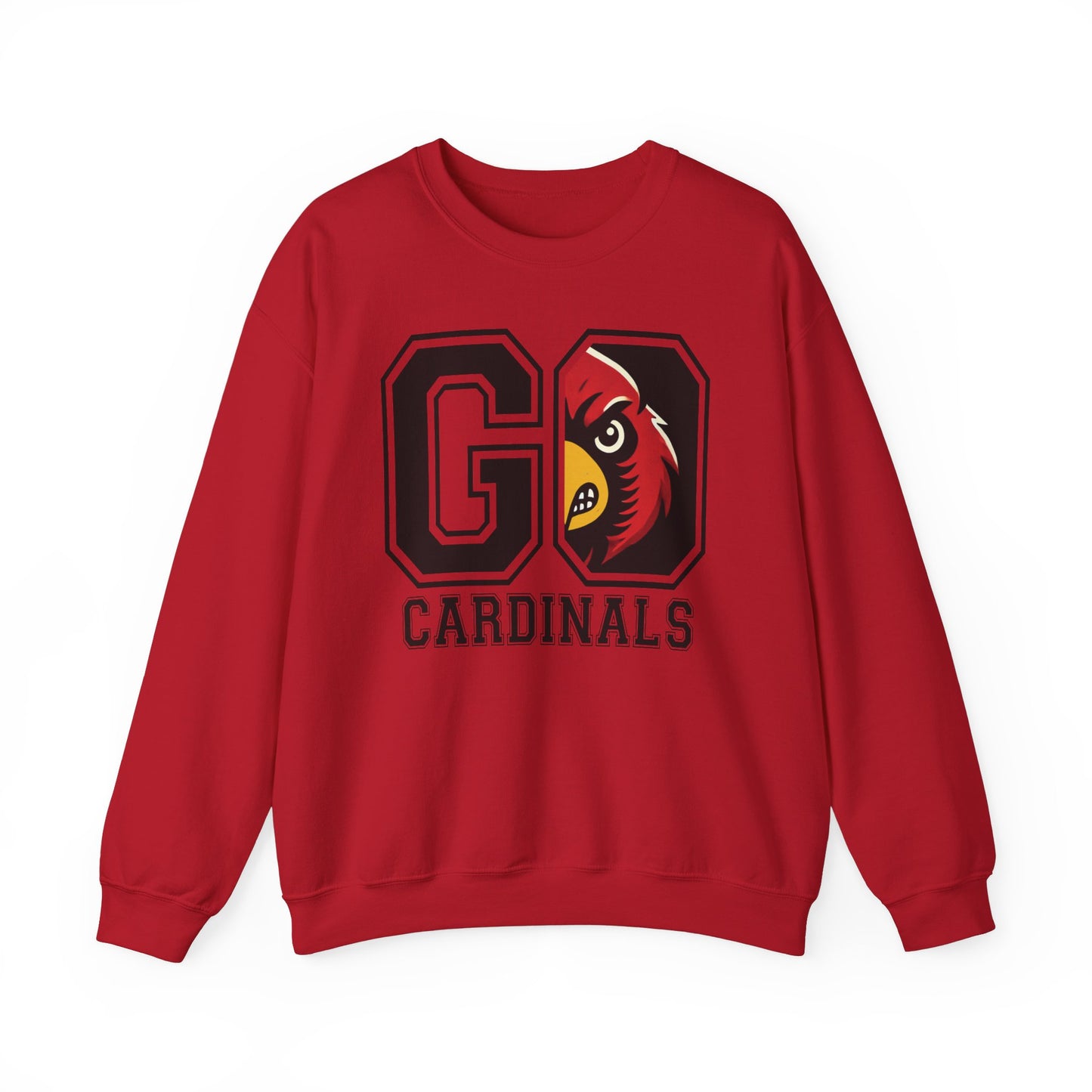 Go Cardinals Red - Unisex Heavy Blend™ Crewneck Sweatshirt