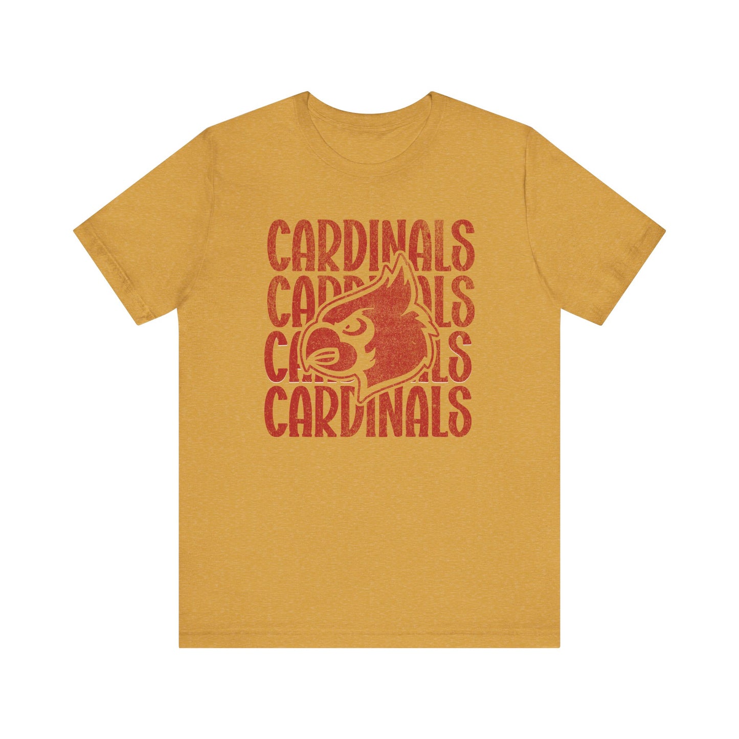 Vintage Cardinal 4 - Bella + Canvas Short Sleeve Tee