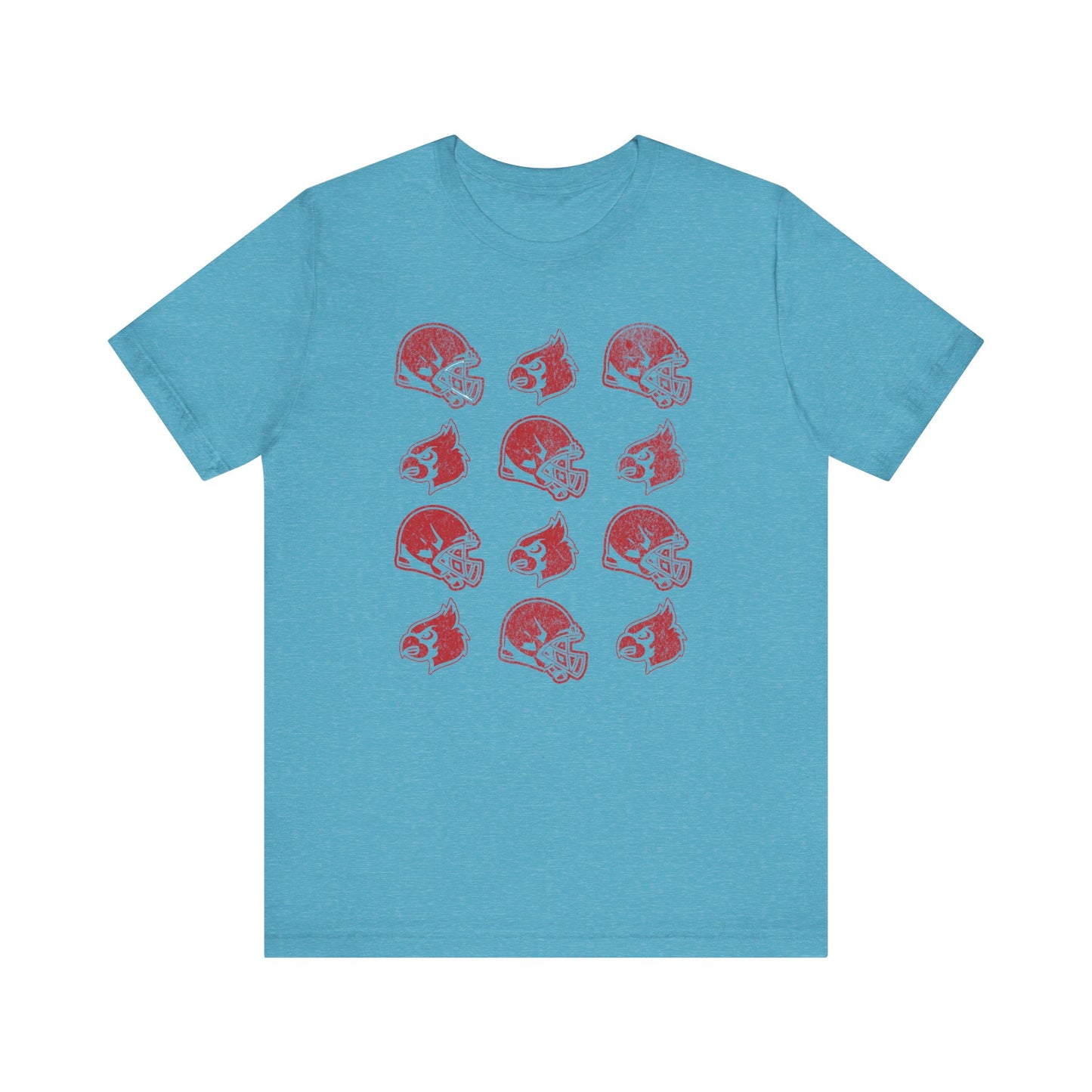 Vintage Helmets and Cardinals - Bella + Canvas Short Sleeve Tee