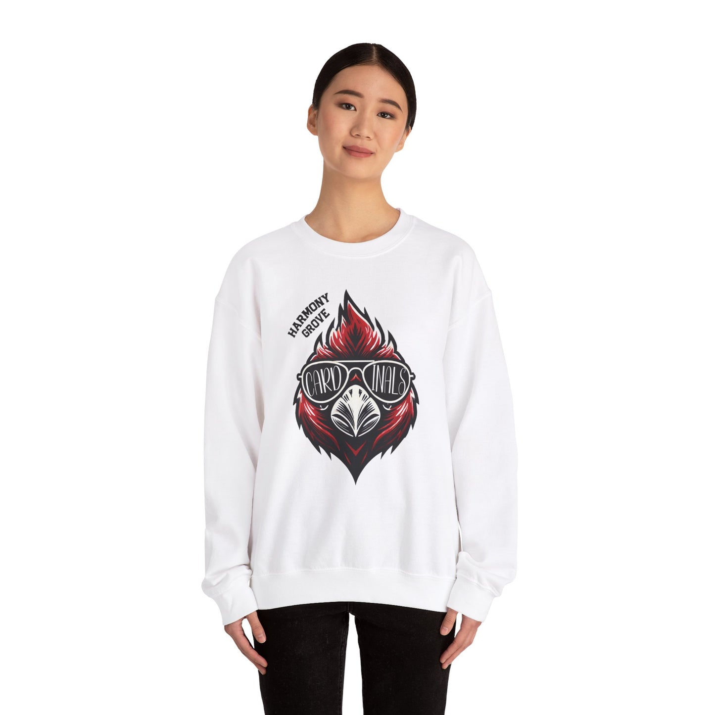 HG Cardinal with Sunglasses - Unisex Heavy Blend™ Crewneck Sweatshirt