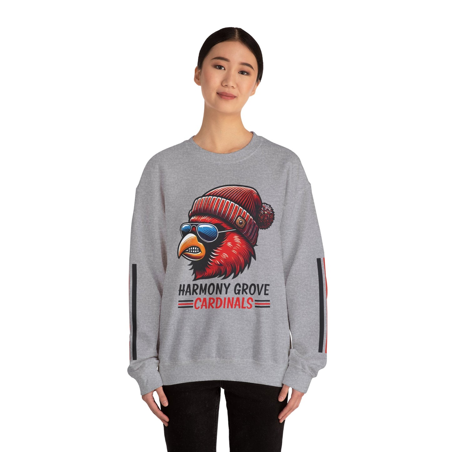Hipster Harmony Grove Cardinal - Unisex Heavy Blend™ Crewneck Sweatshirt