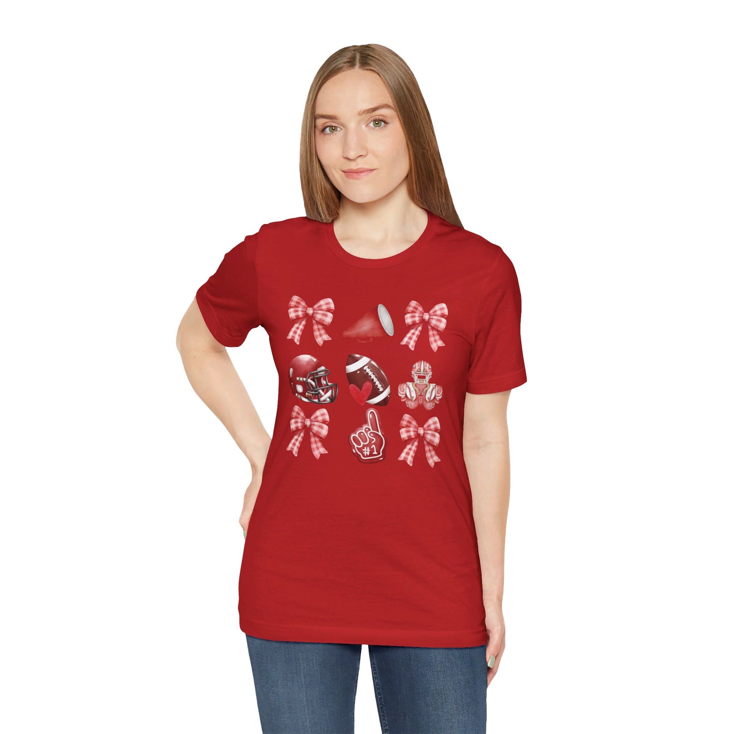 Football Coquette - Bella + Canvas Short Sleeve Tee