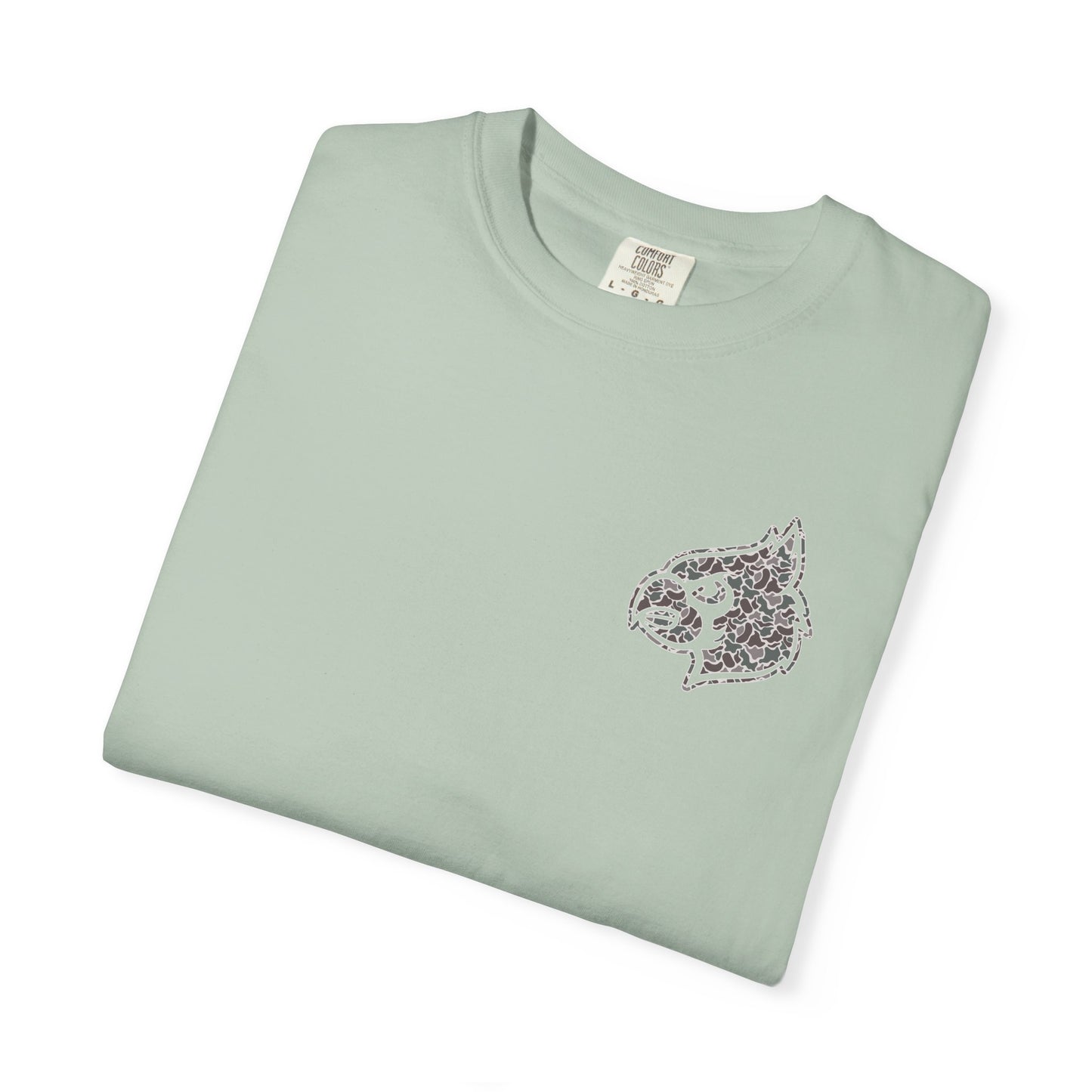 Old School Camo Cardinal Pocket + HG Cardinals - Comfort Colors T Shirt