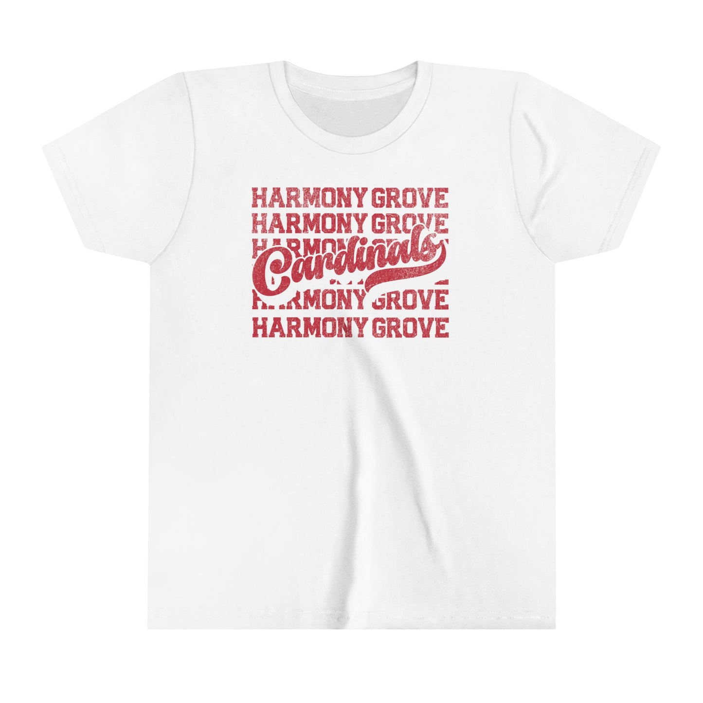Vintage Harmony Grove Cardinals - Bella + Canvas Youth Tee