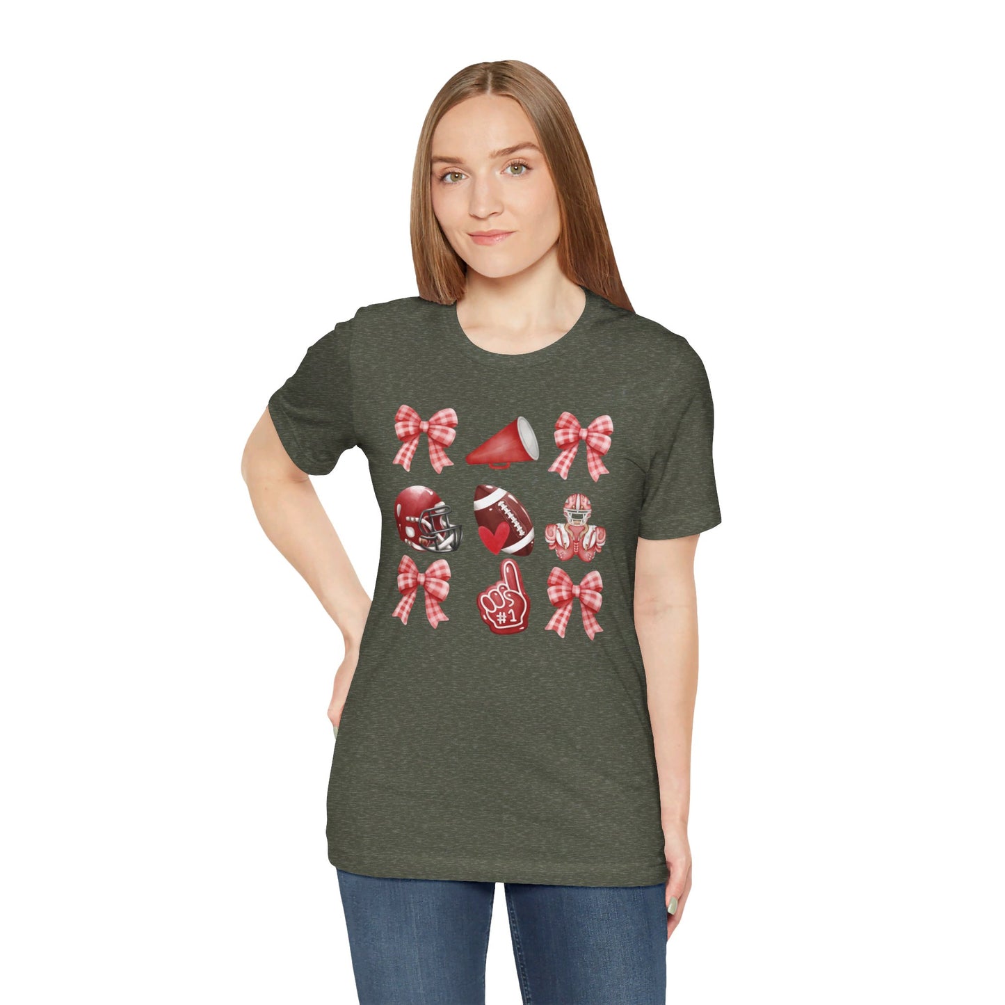 Football Coquette - Bella + Canvas Short Sleeve Tee
