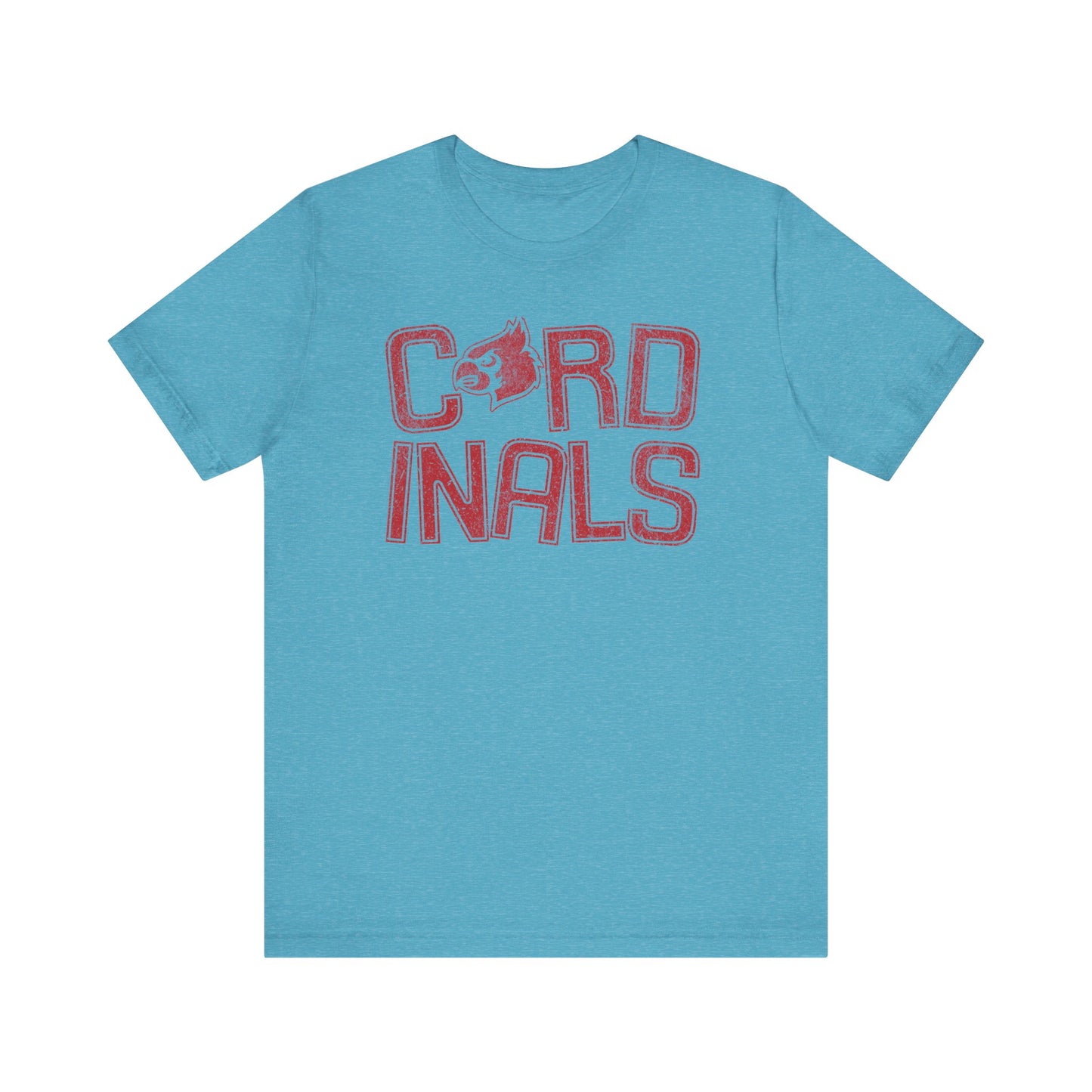Vintage Cardinals Slanted - Bella + Canvas Short Sleeve Tee