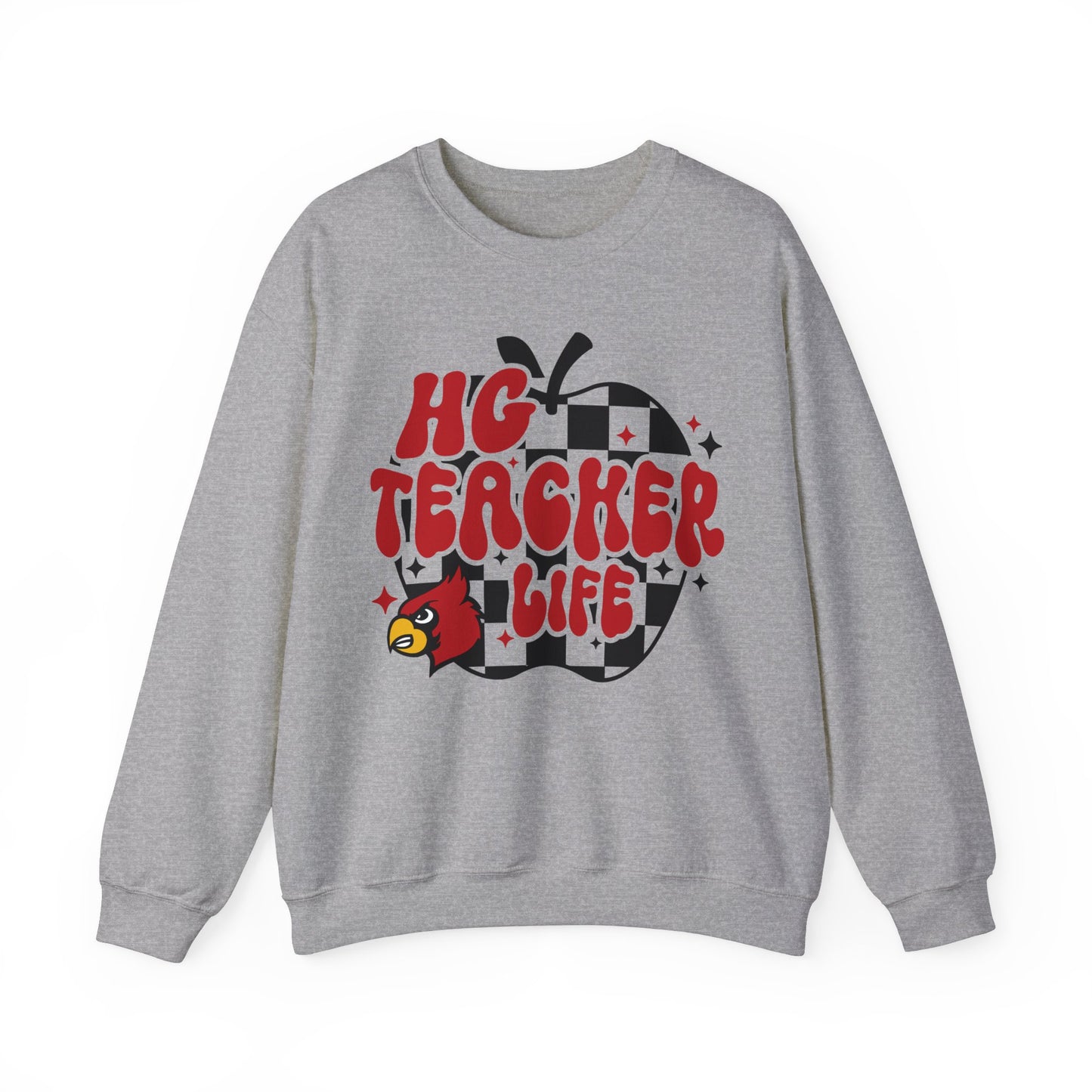 HG Teacher Life Apple - Unisex Heavy Blend™ Crewneck Sweatshirt