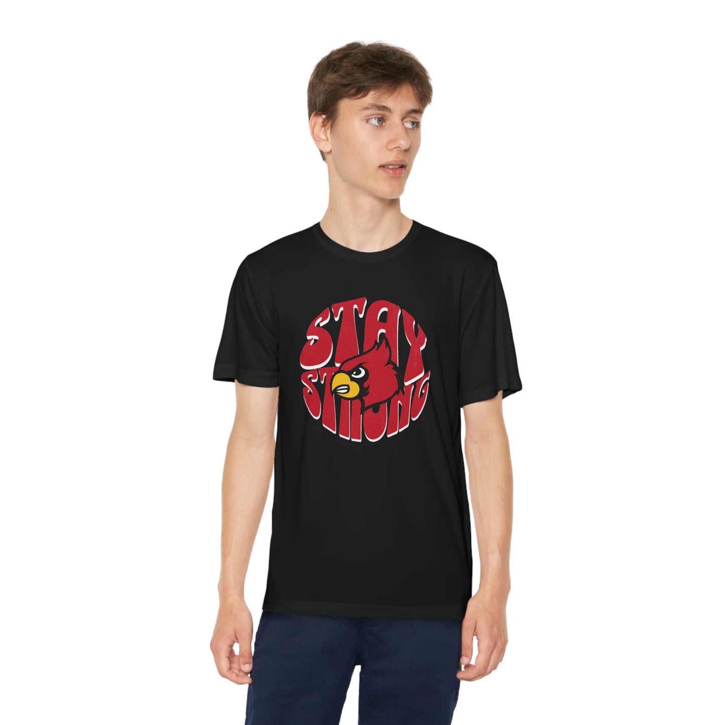 Stay Strong Cardinal - Youth Sport-Tek® Competitor™ Tee