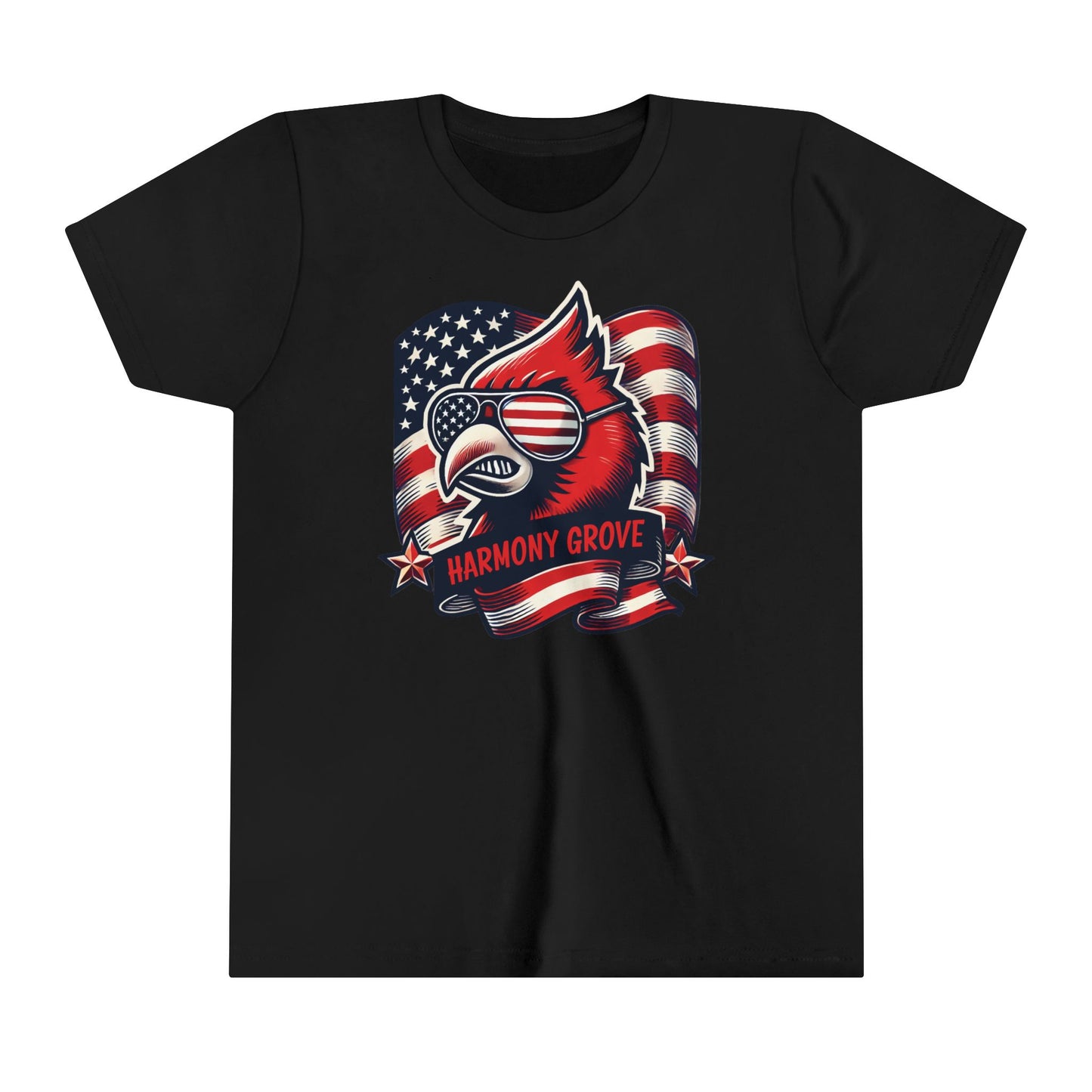 Patriotic Harmony Grove Cardinal - Bella + Canvas Youth Tee