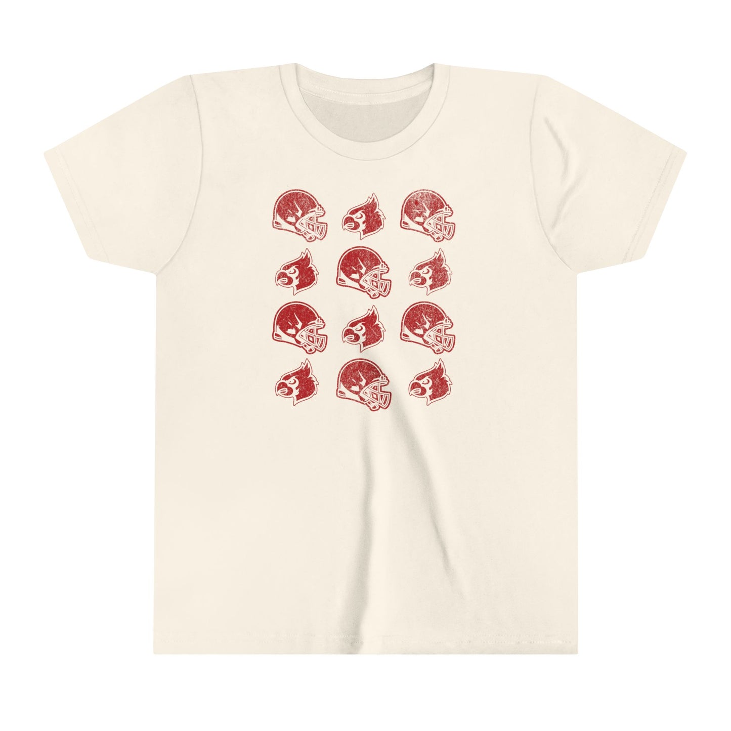 Vintage Helmets and Cardinals - Bella + Canvas Youth Tee