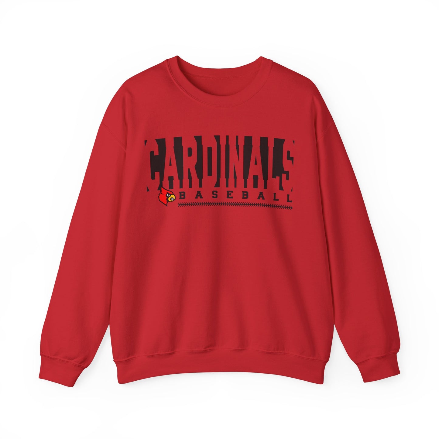 Cardinals Baseball Inset Text - Unisex Heavy Blend™ Crewneck Sweatshirt